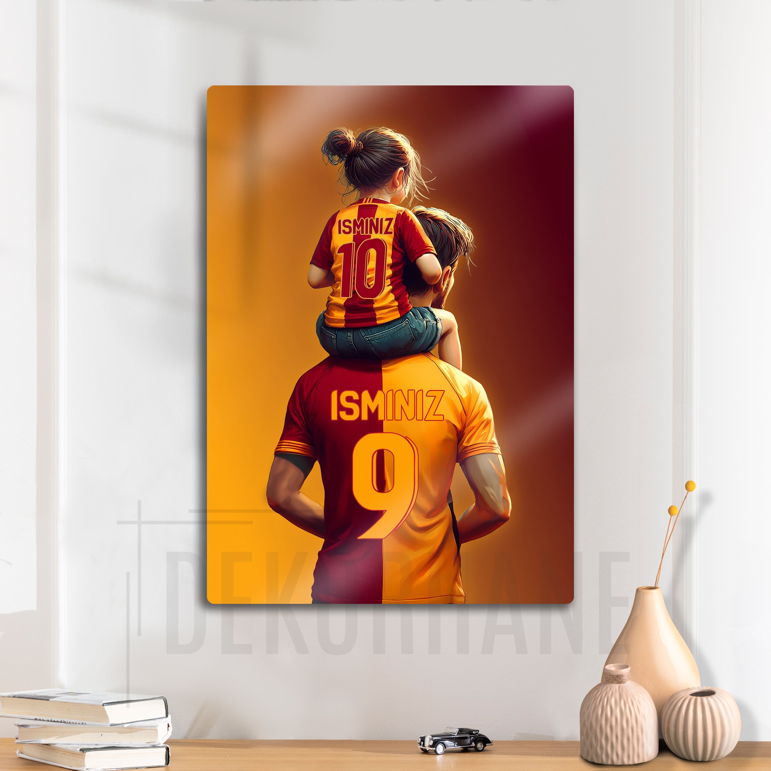 Galatasaray Baba Kız - Kişiselleştirilebilir Metal Tablo