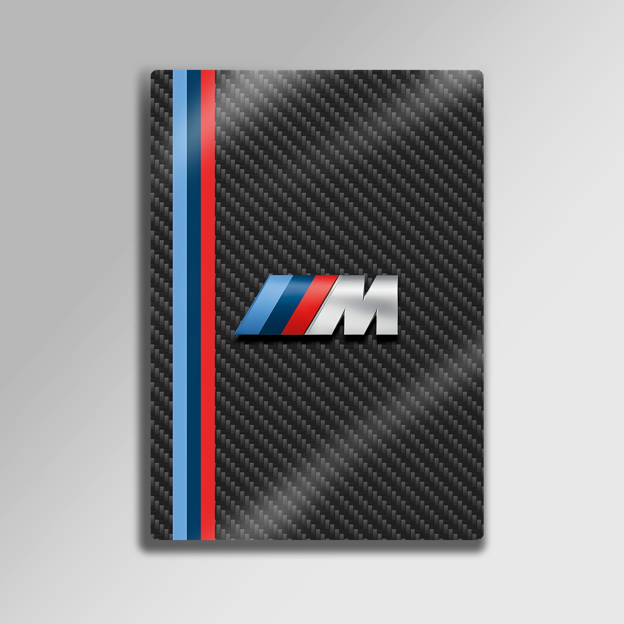 BMW M Power Karbon Fiber - Metal Tablo