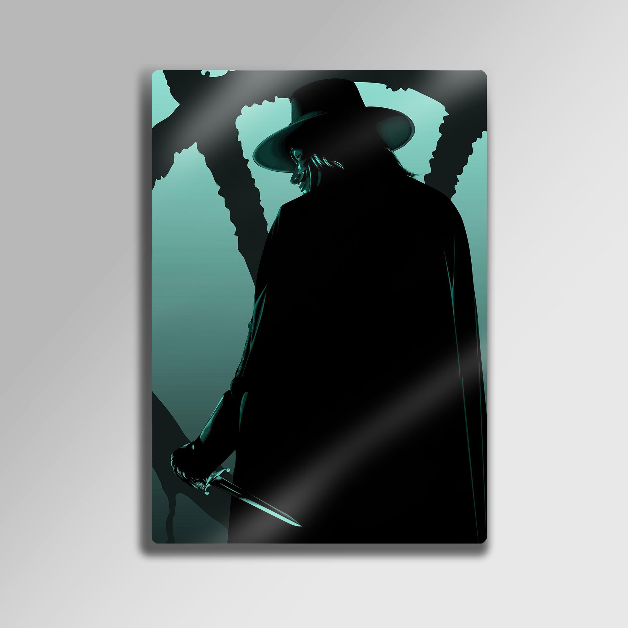 V for Vendetta - Metal Tablo