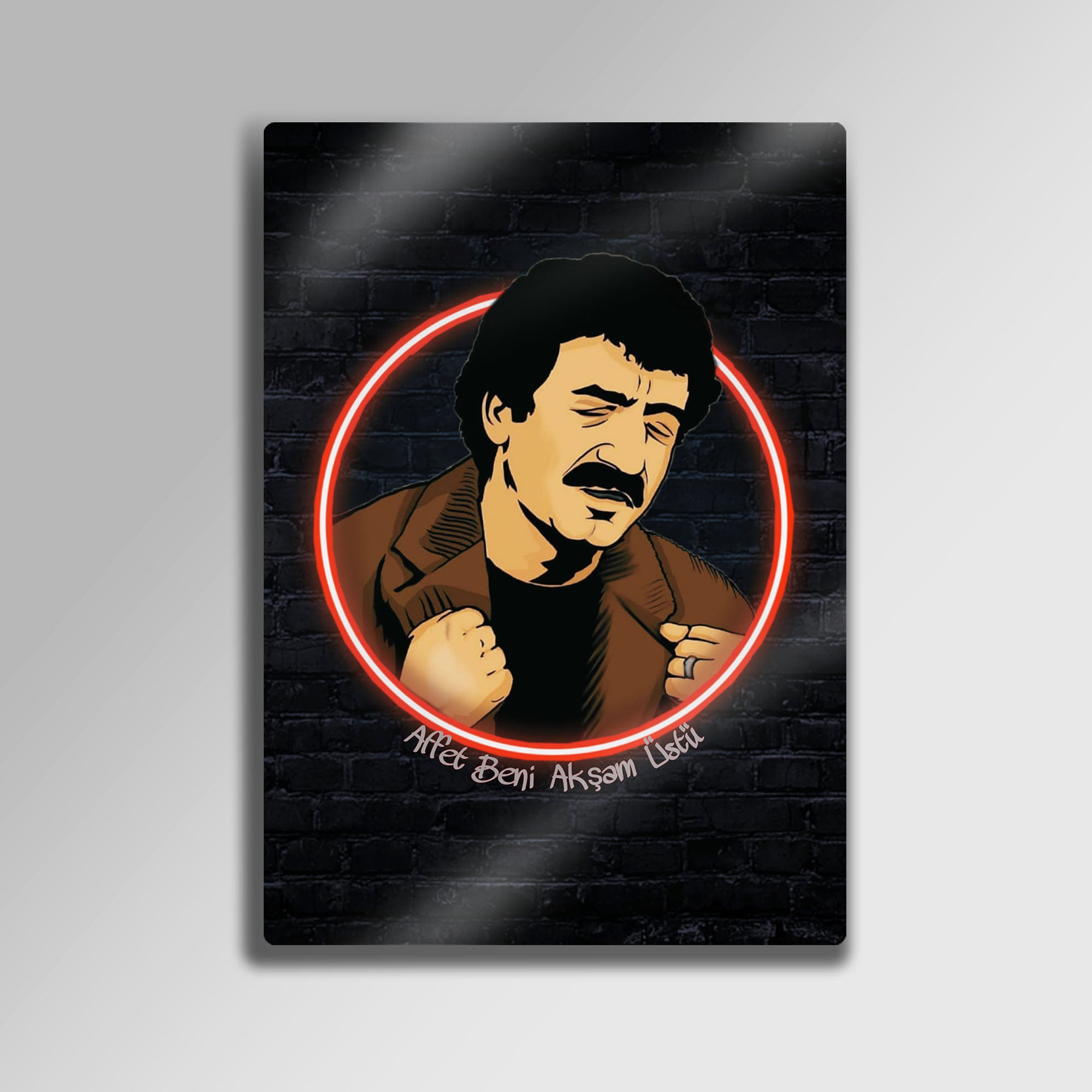 Müslüm Gürses "Müslüm Baba" Neon - Metal Tablo