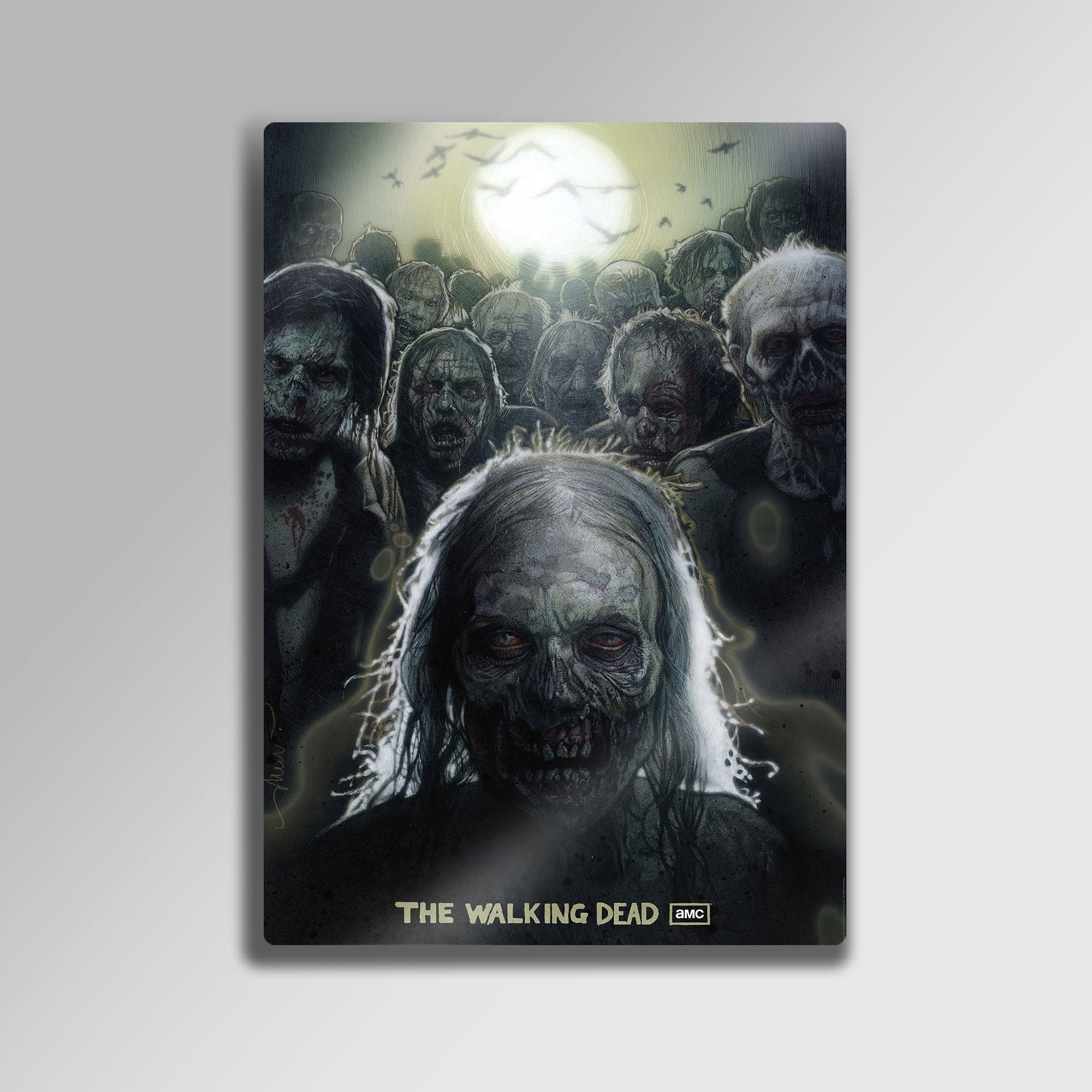 The Walking Dead Zombi Sürüsü - Metal Tablo