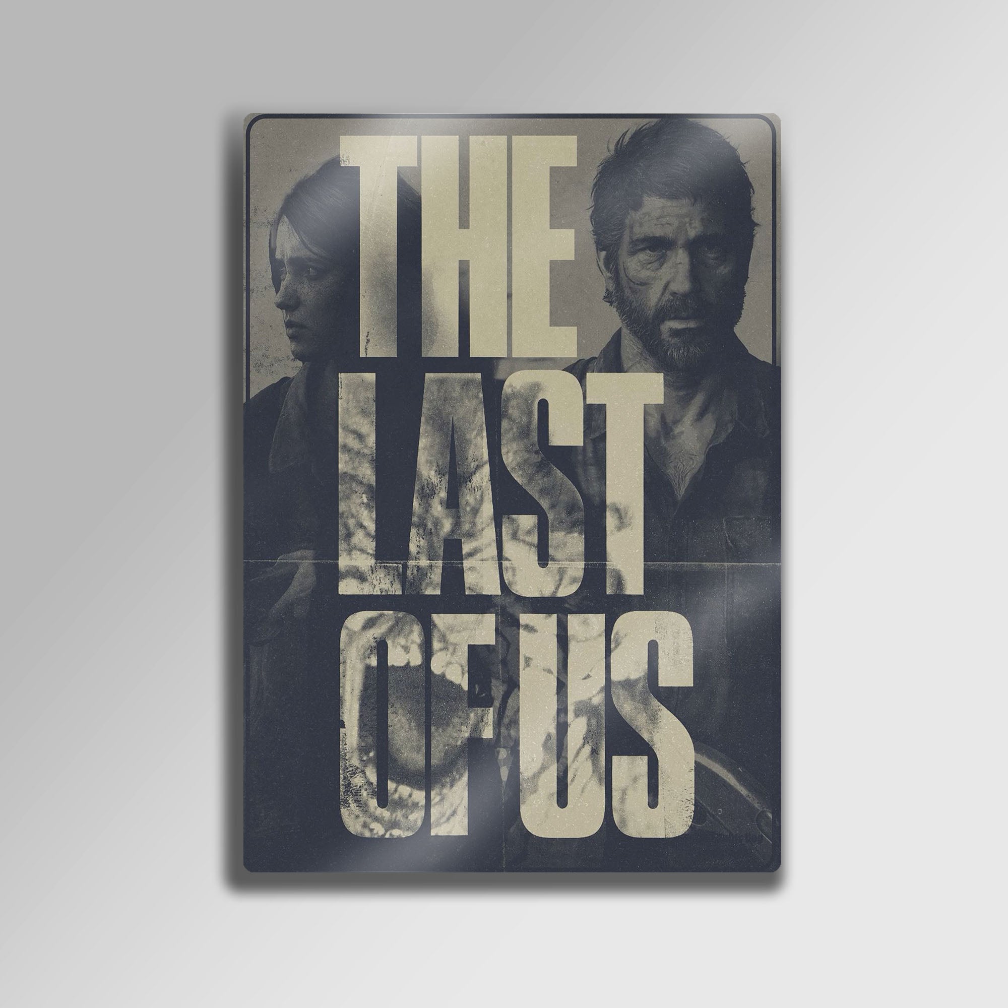 The Last of Us Vintage - Metal Tablo