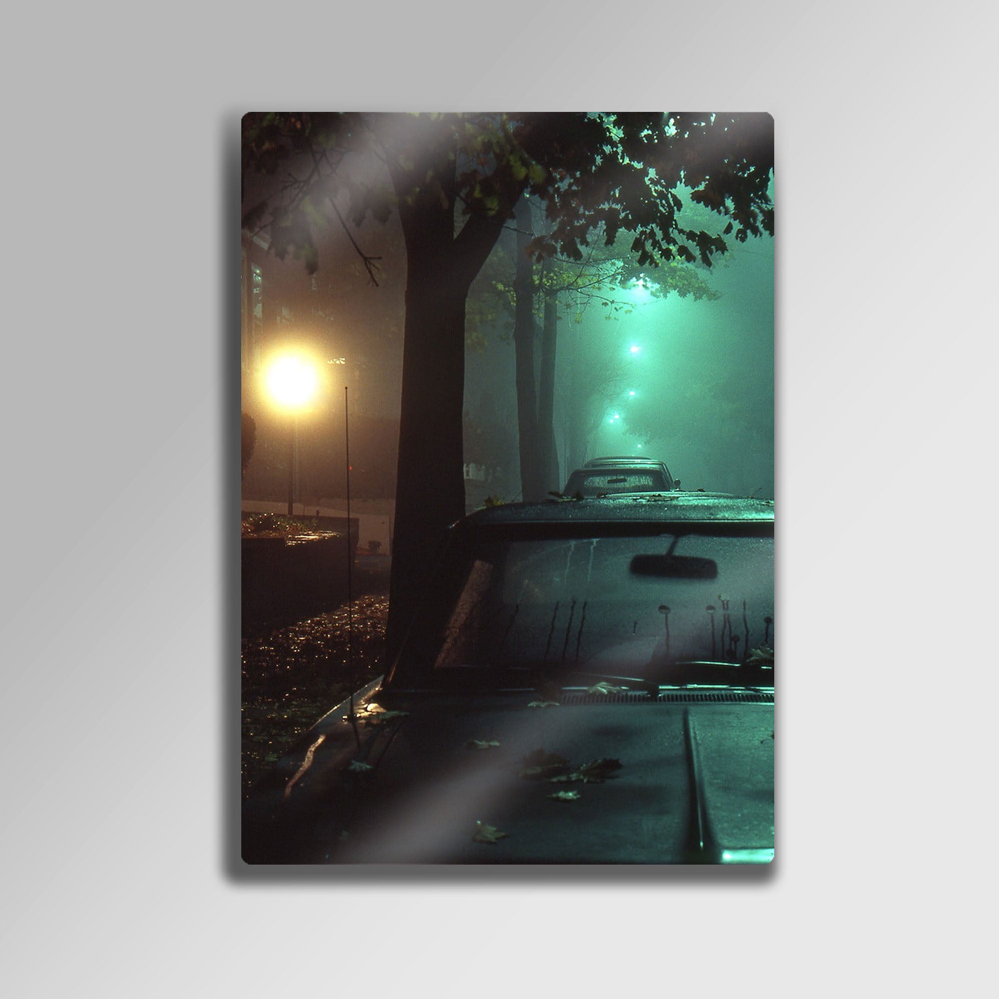 Sisli Gece - Metal Tablo