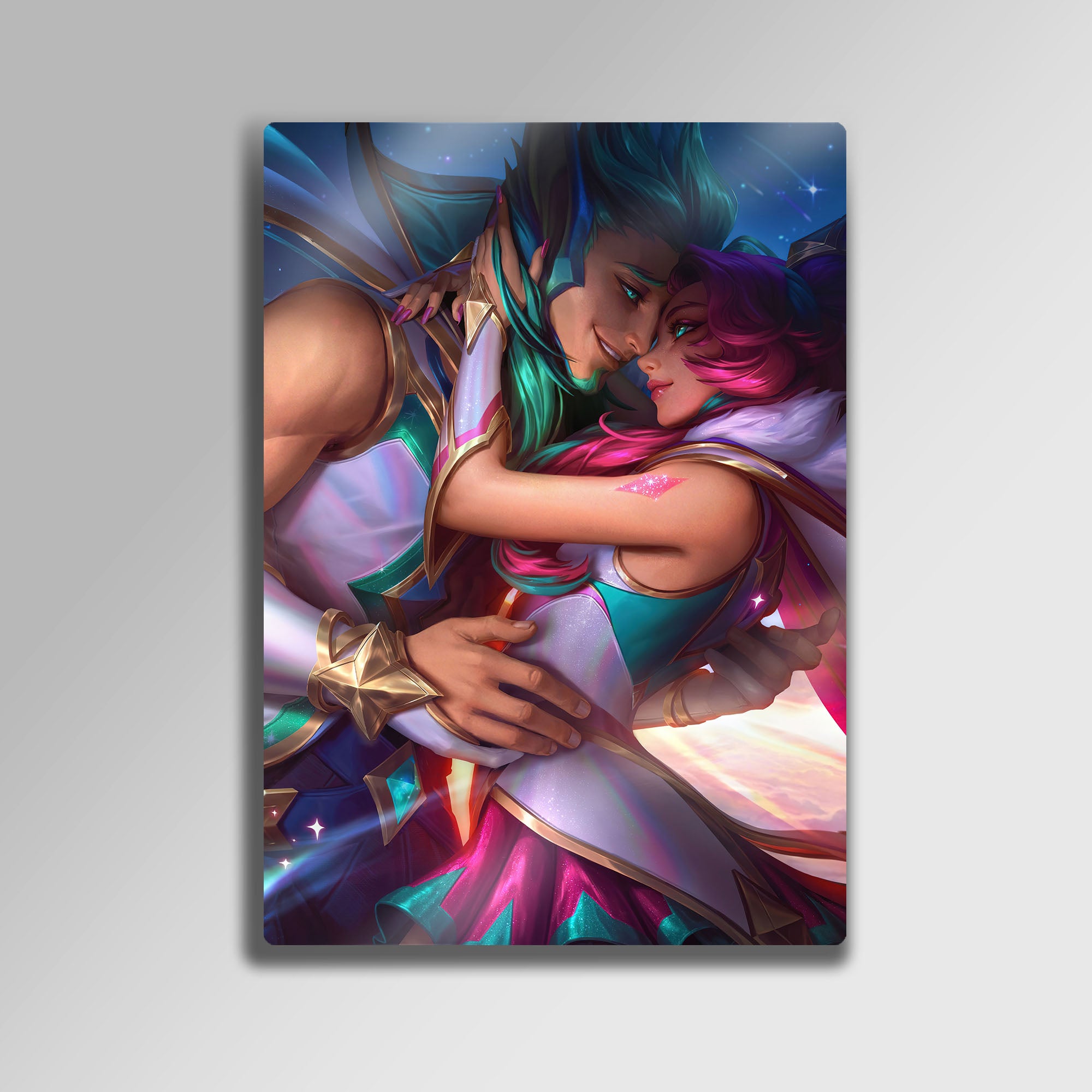 Xayah & Rakan - Metal Tablo