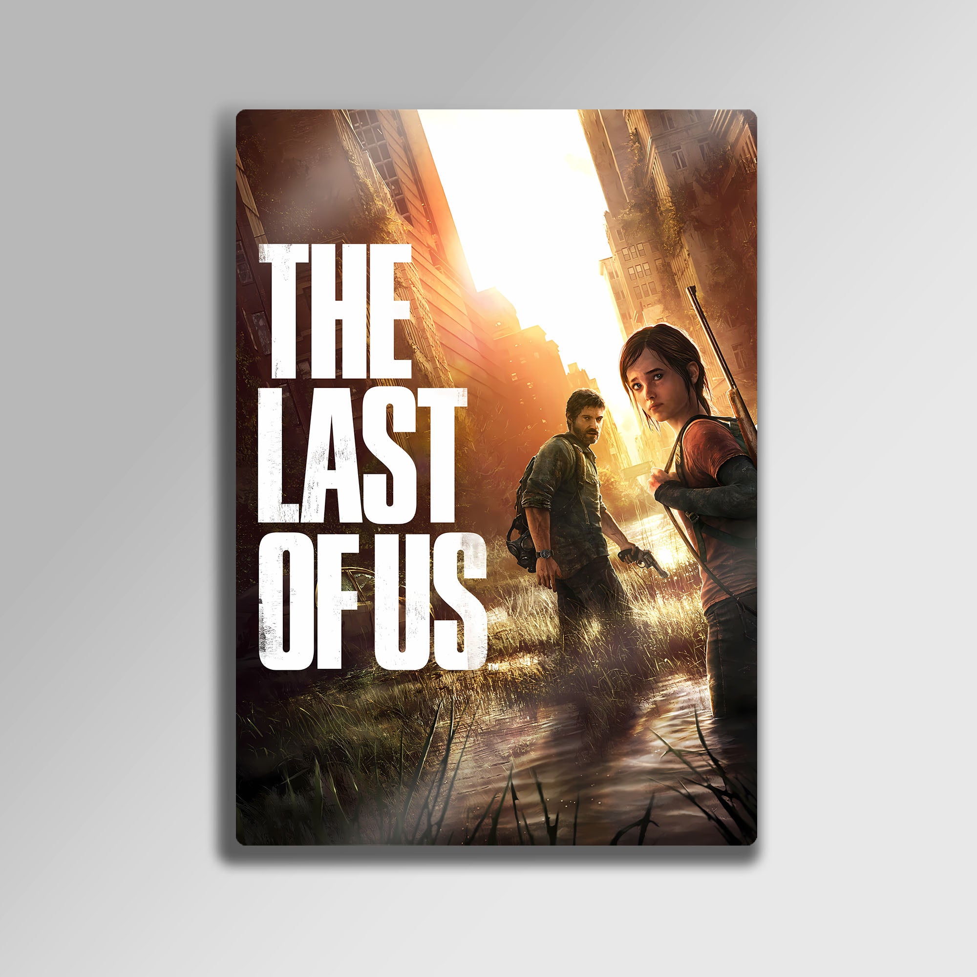 The Last of Us Joel ve Ellie - Metal Tablo