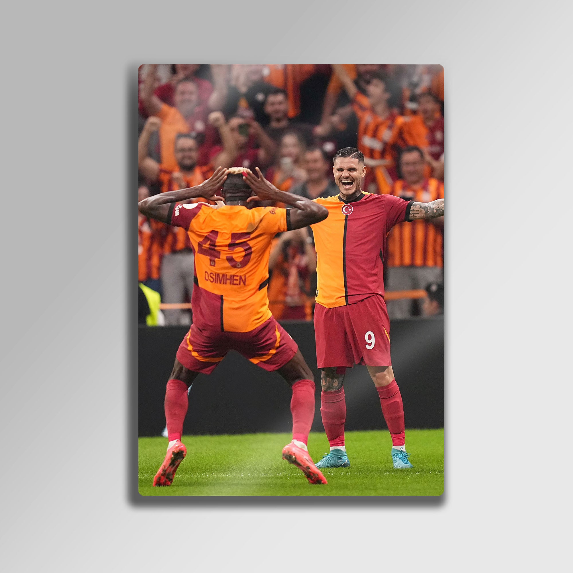 Mauro Icardi & Victor Osimhen Gol Sevinci - Metal Tablo