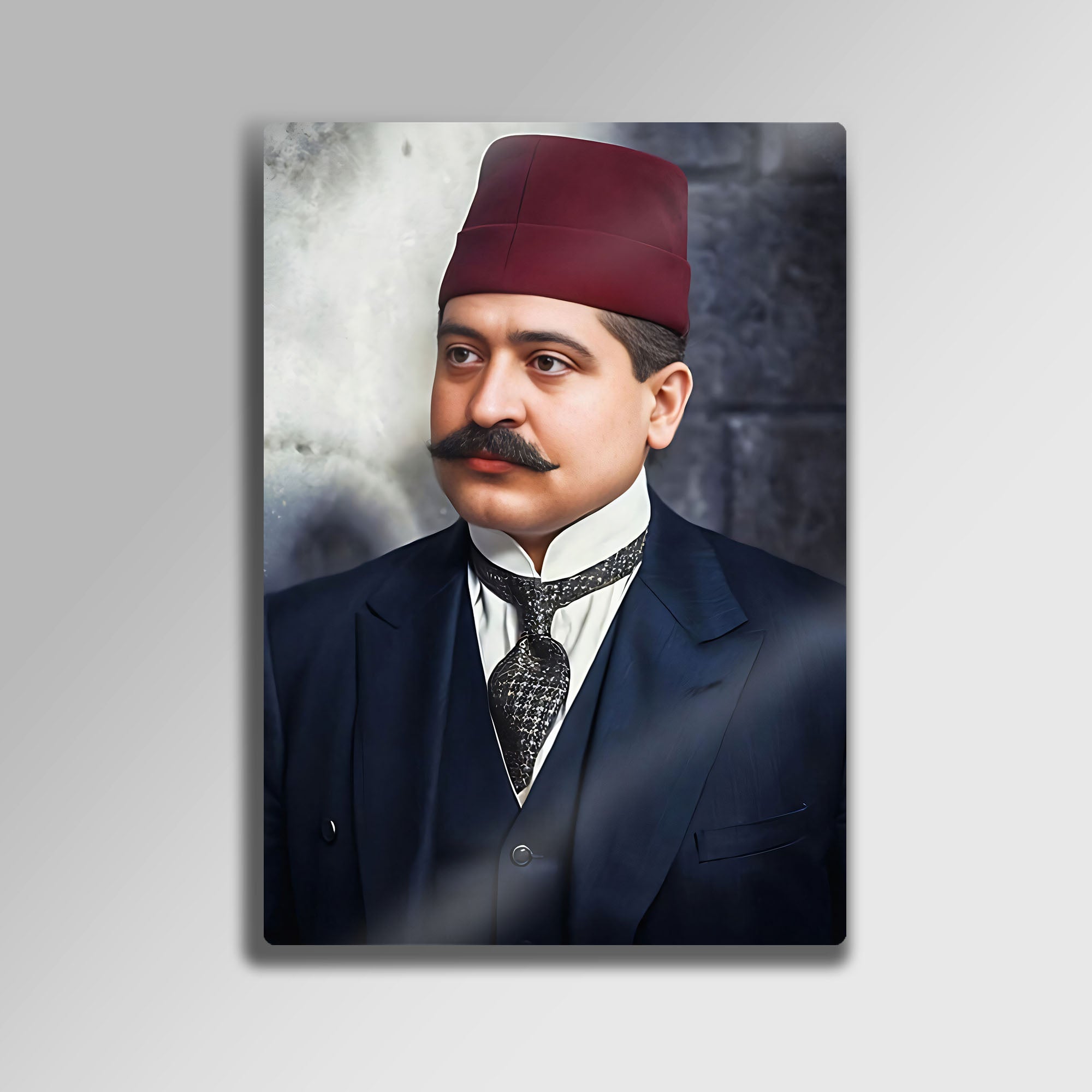 Talat Paşa Portresi - Metal Tablo