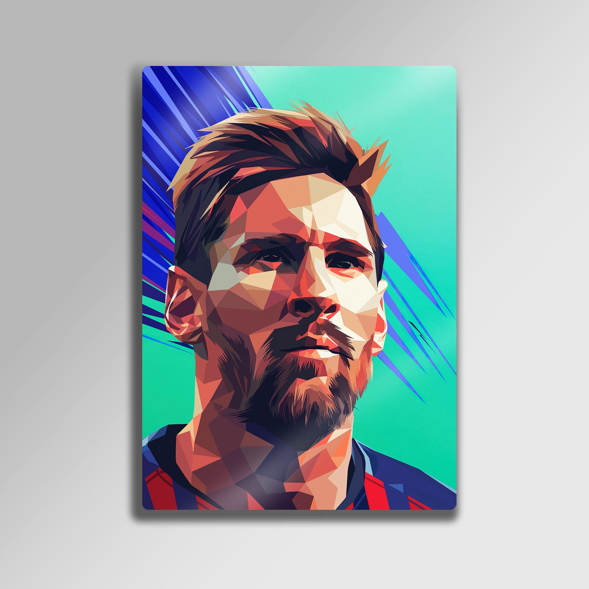 Lionel Messi Pop Art - Metal Tablo