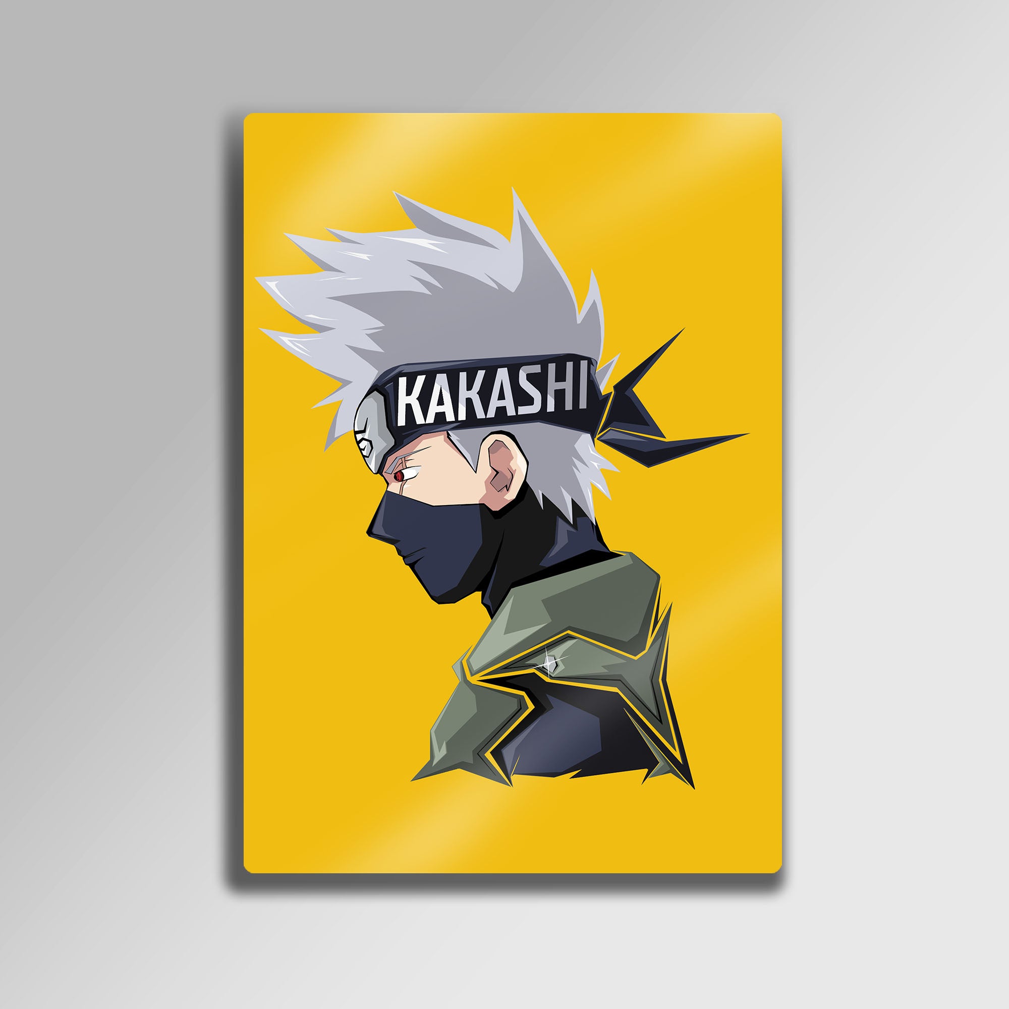 Naruto Kakashi Pop Art - Metal Tablo