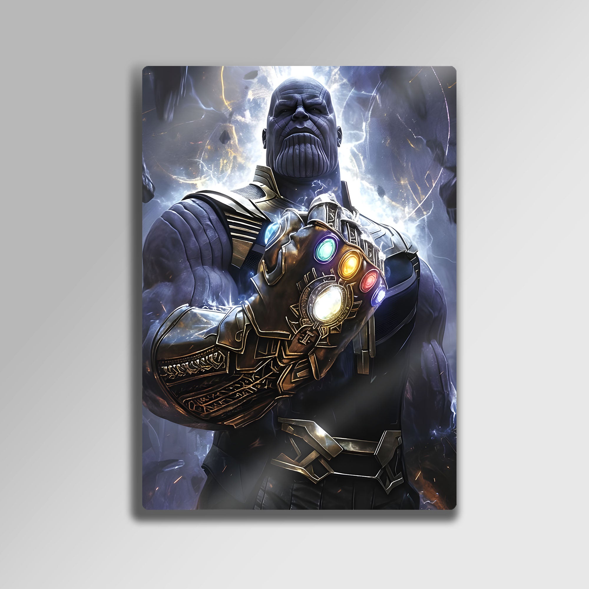Marvel Thanos ve Sonsuzluk Eldiveni - Metal Tablo – Dekorhane