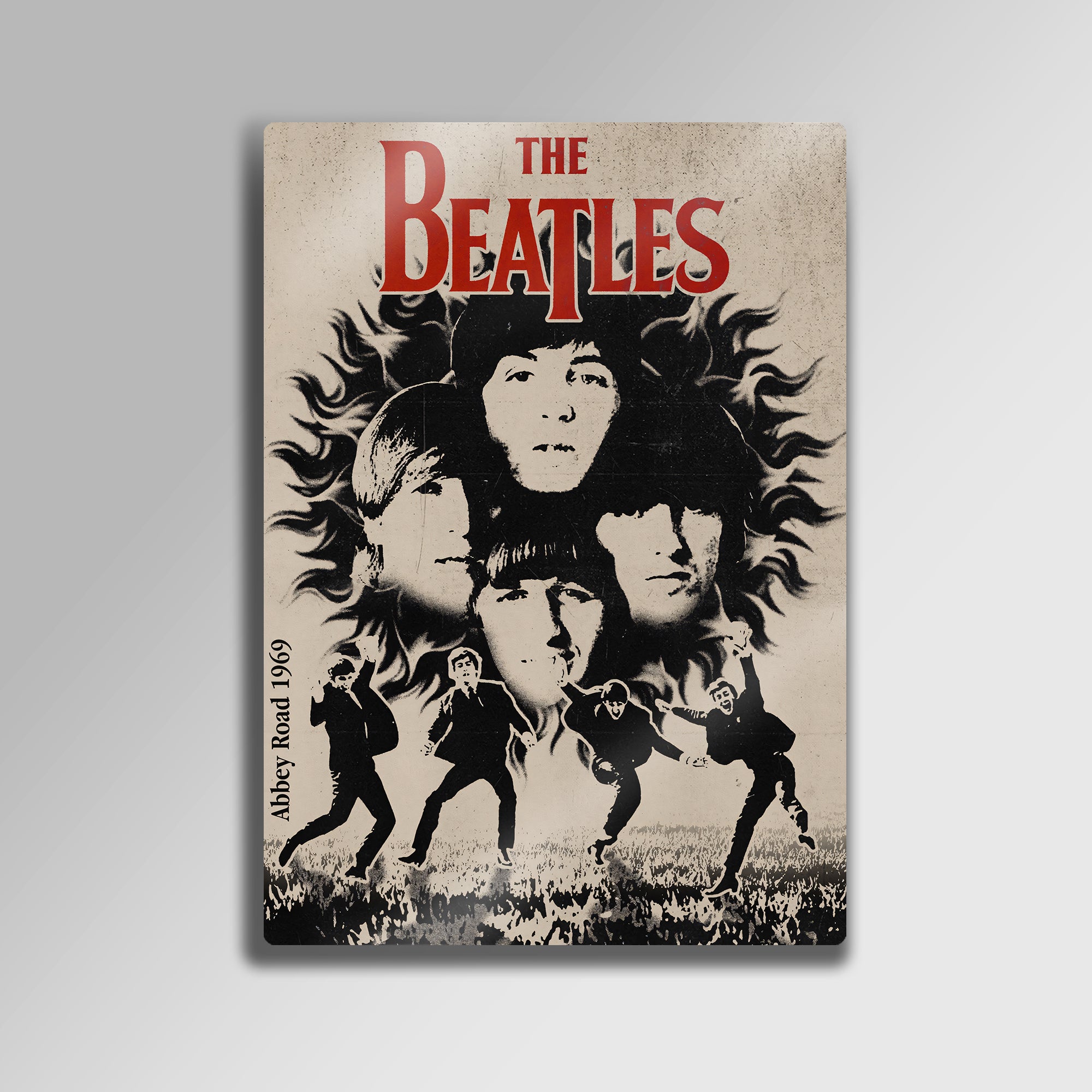 The Beatles Abbey Road 1969 Retro - Metal Tablo