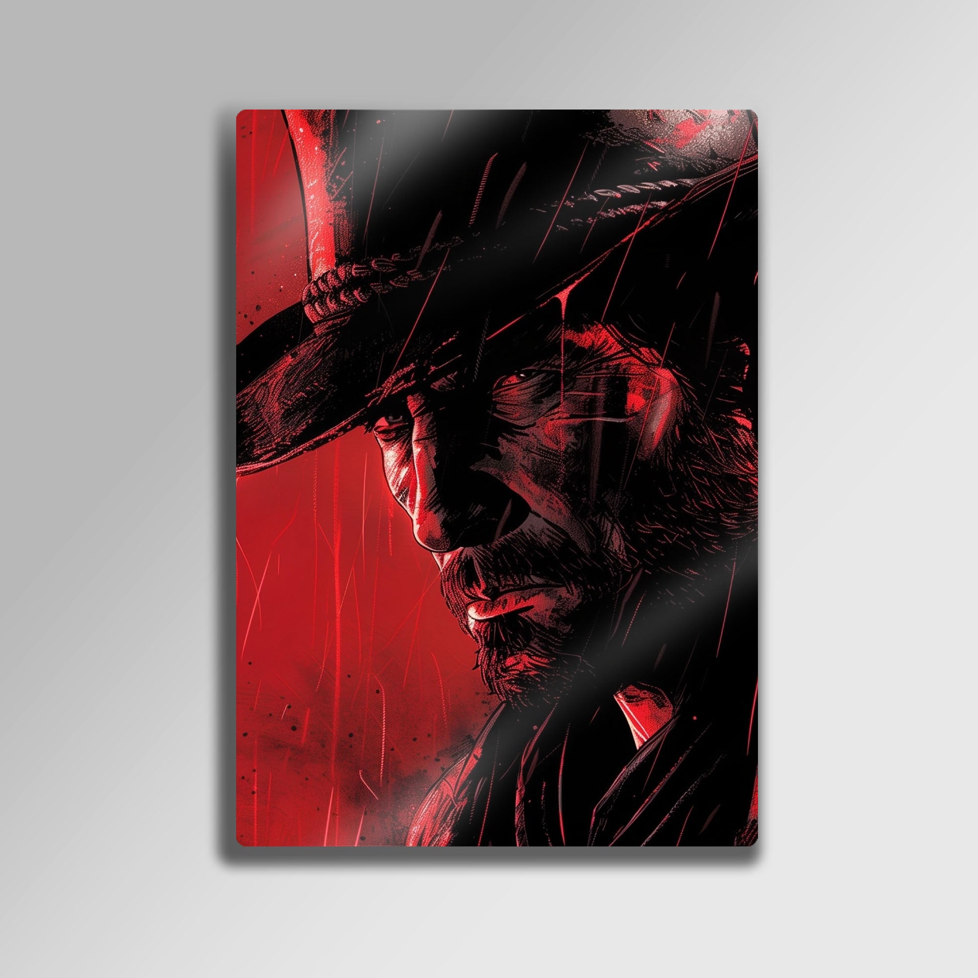 Red Dead Redemption 2 (RDR2) Arthur Morgan - Metal Tablo