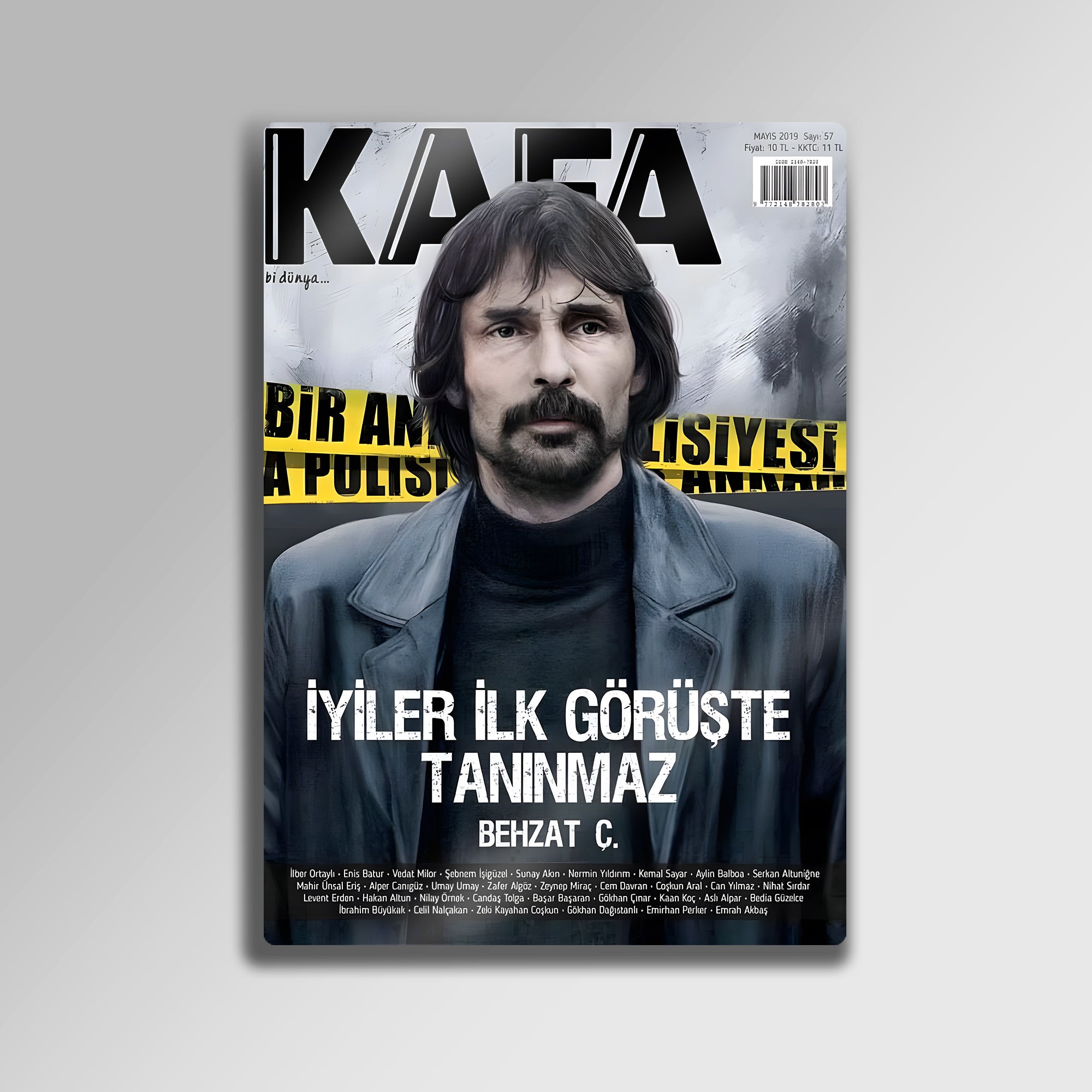 Behzat Ç. Kafa Dergisi Kapak - Metal Tablo – Dekorhane