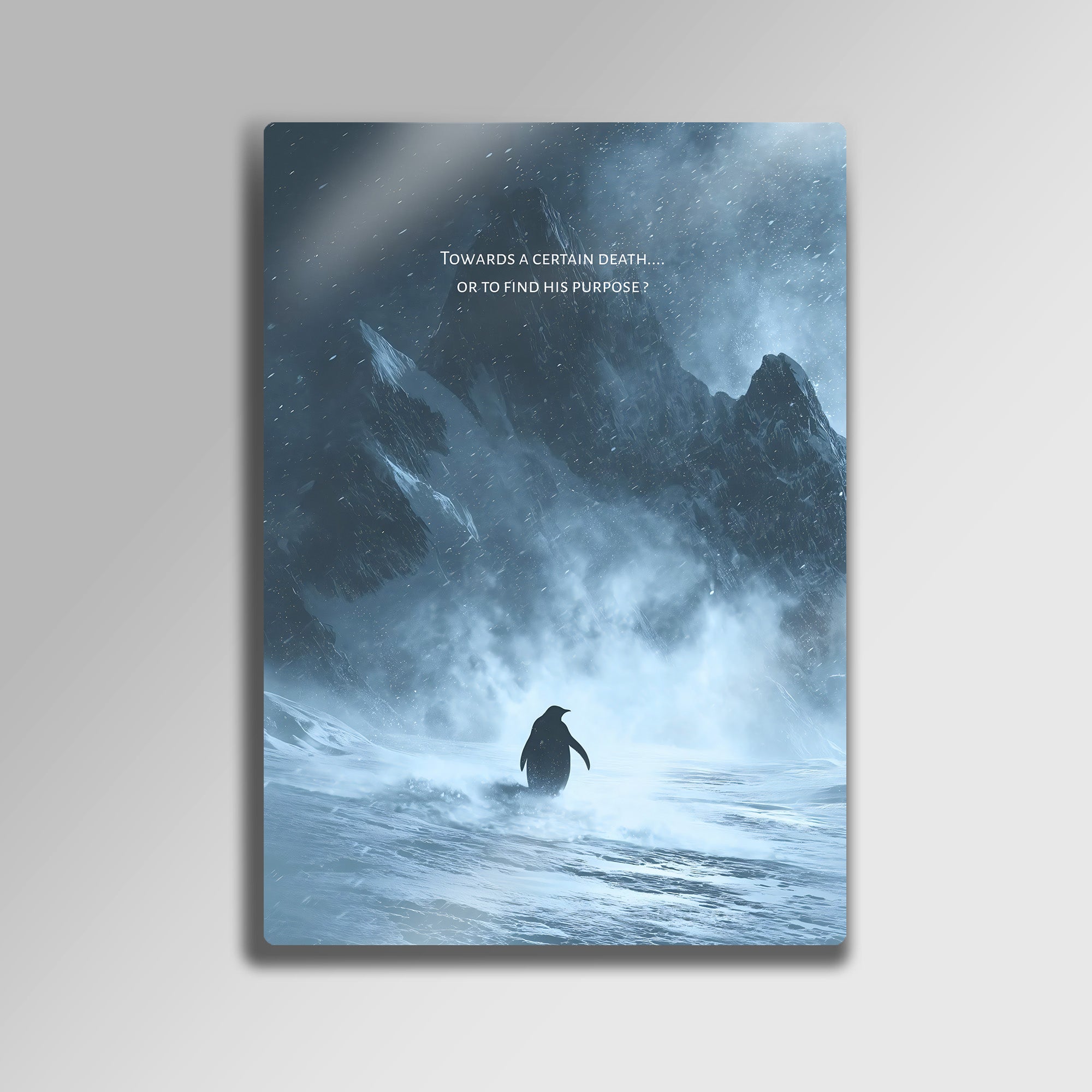 But Why, Nihilist Penguen, Penguin Motivasyon - Metal Tablo