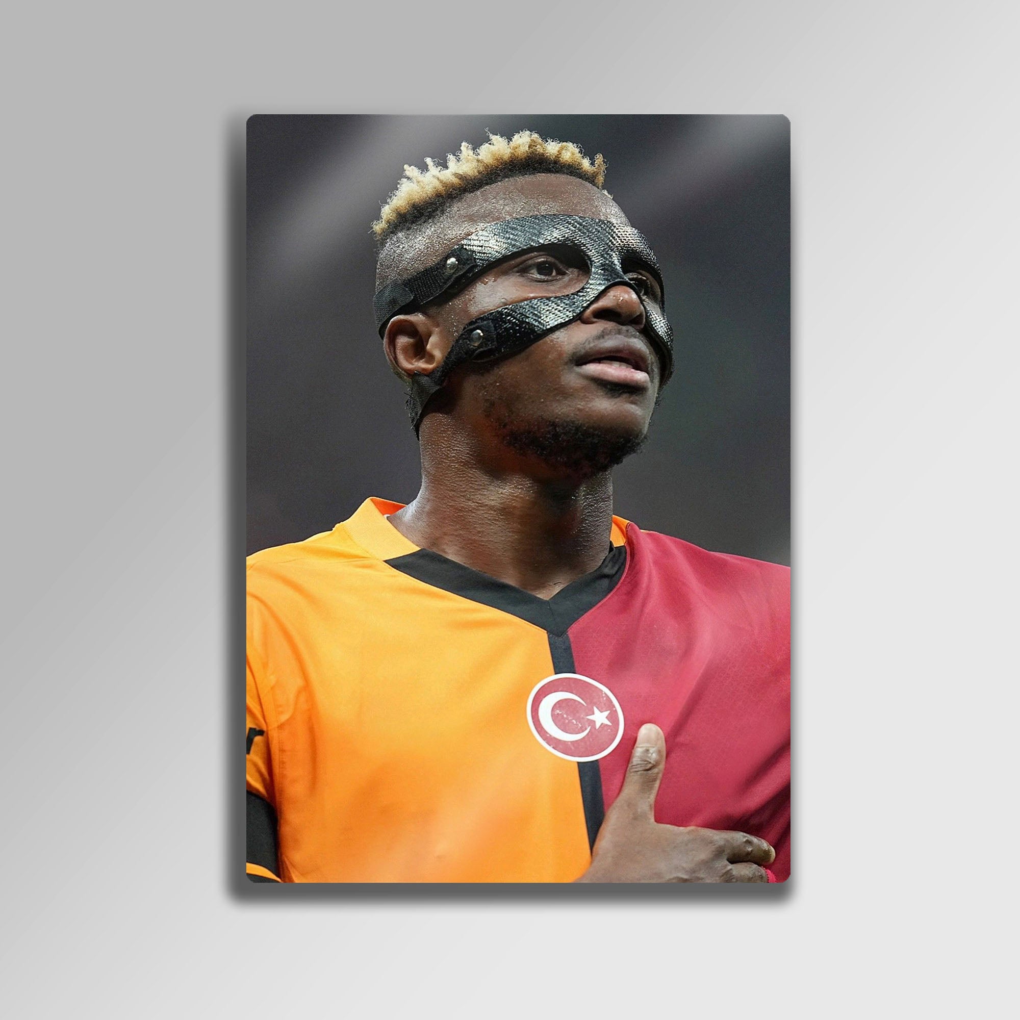 Victor Osimhen Maskeli - Metal Tablo