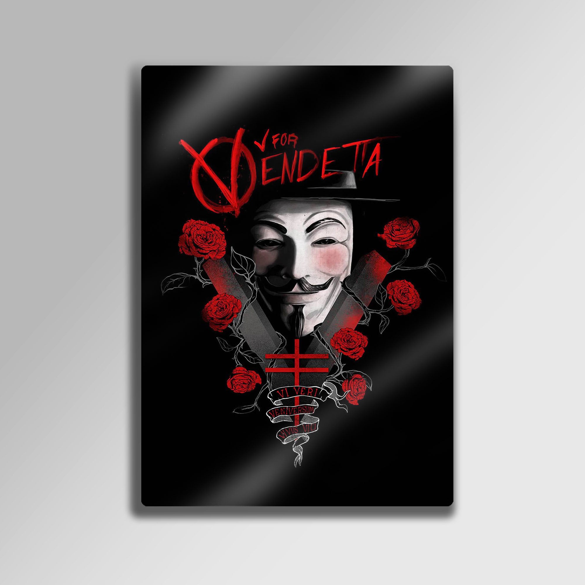 V for Vendetta - Metal Tablo