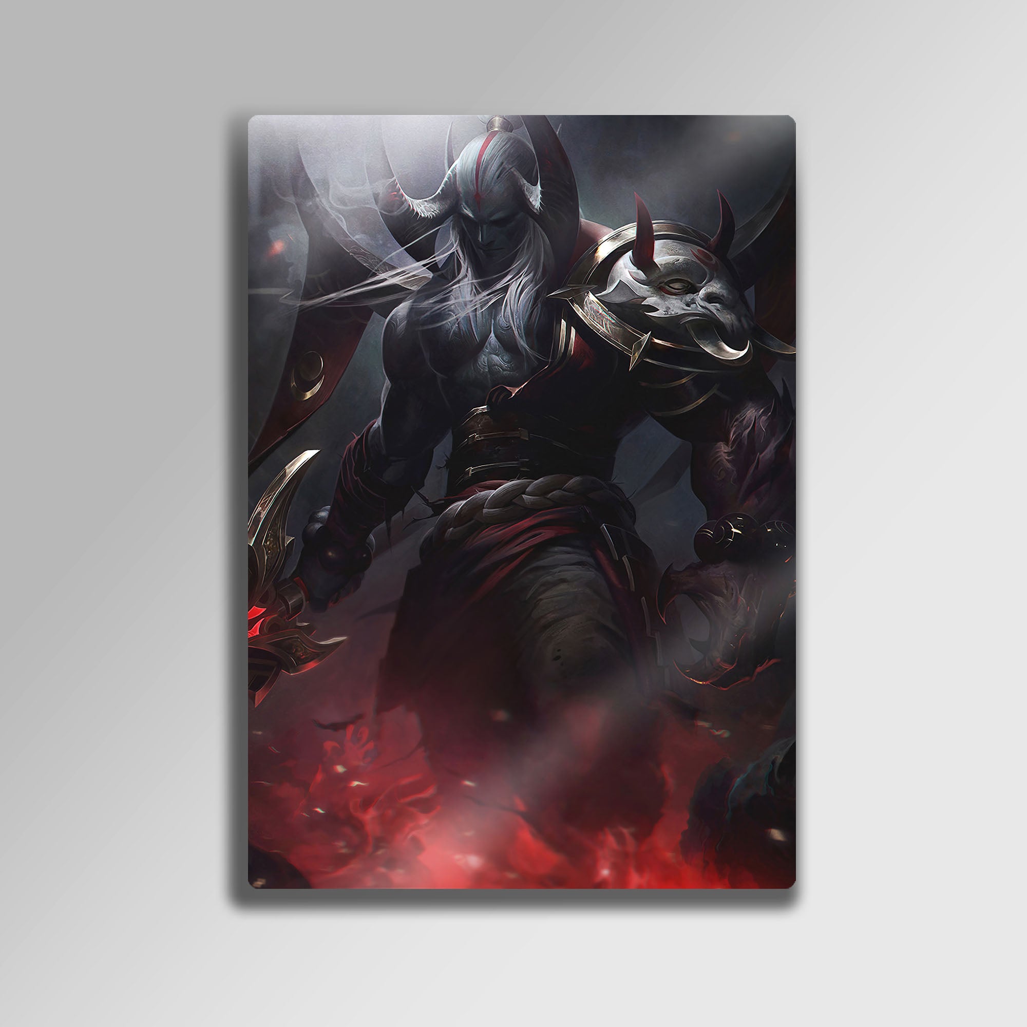 Kanlı Ay Aatrox - Metal Tablo