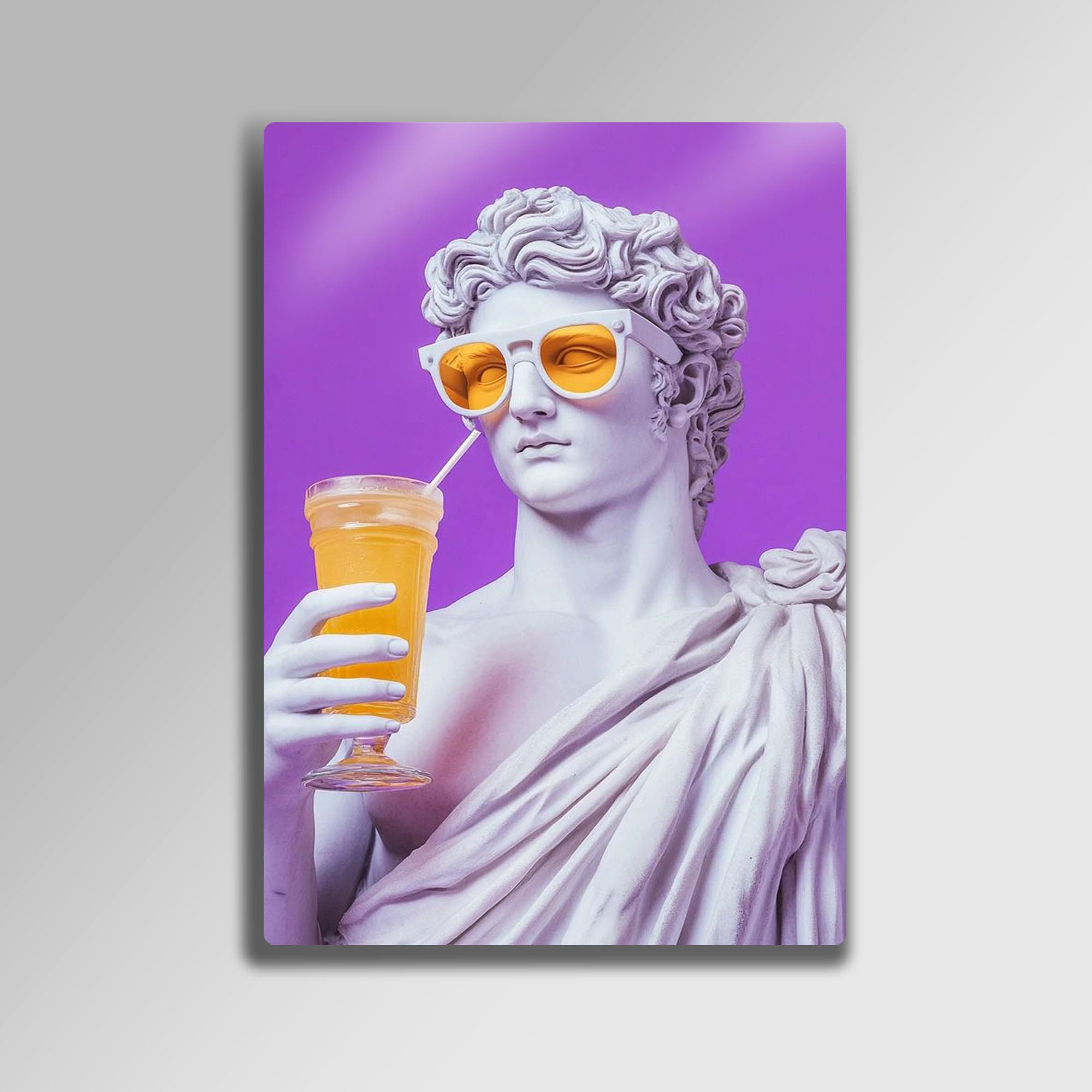 Pop Art Apollon Limonata Heykeli - Metal Tablo