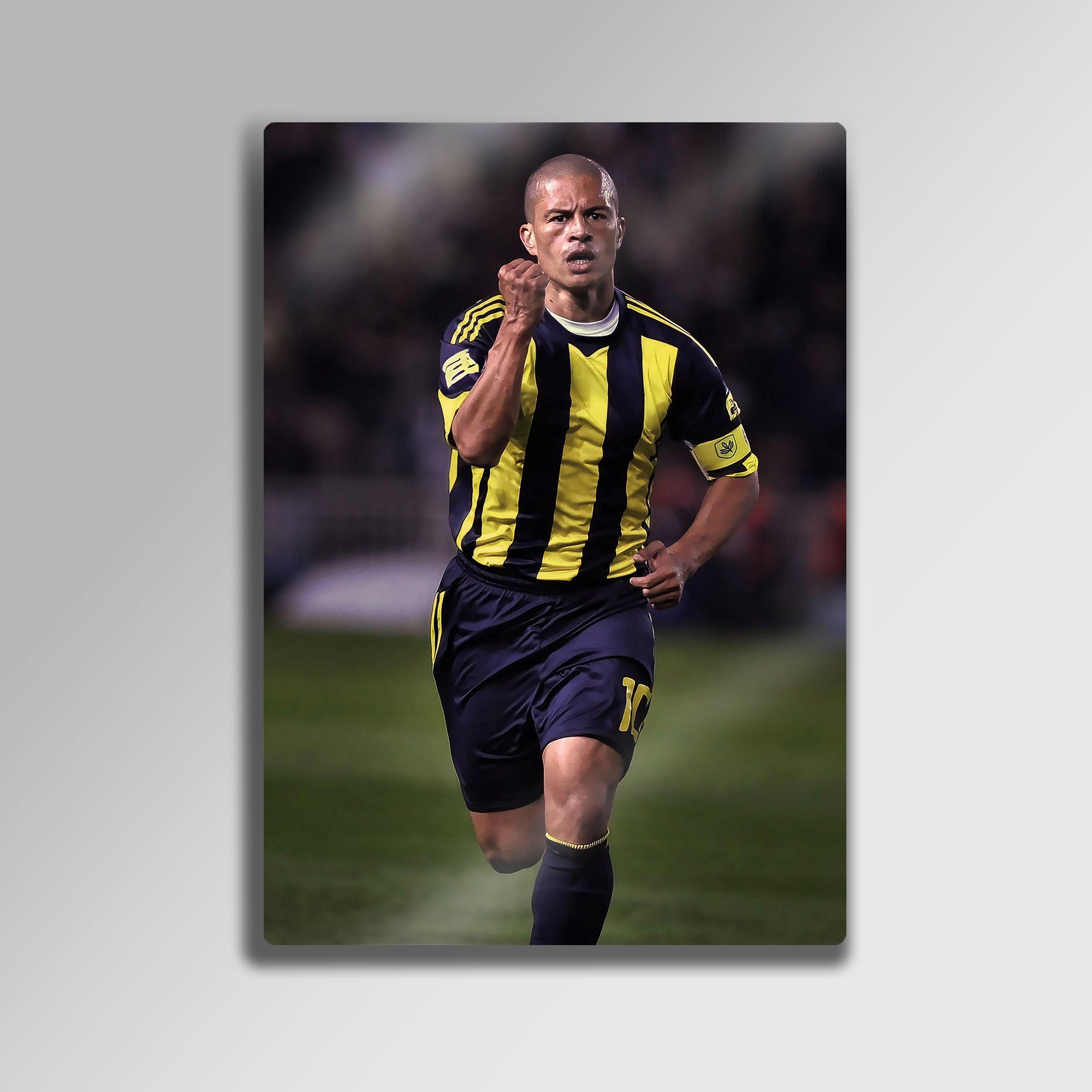 Alex de Souza Tablosu Fenerbahçe Efsane 10 Numara - Metal Tablo