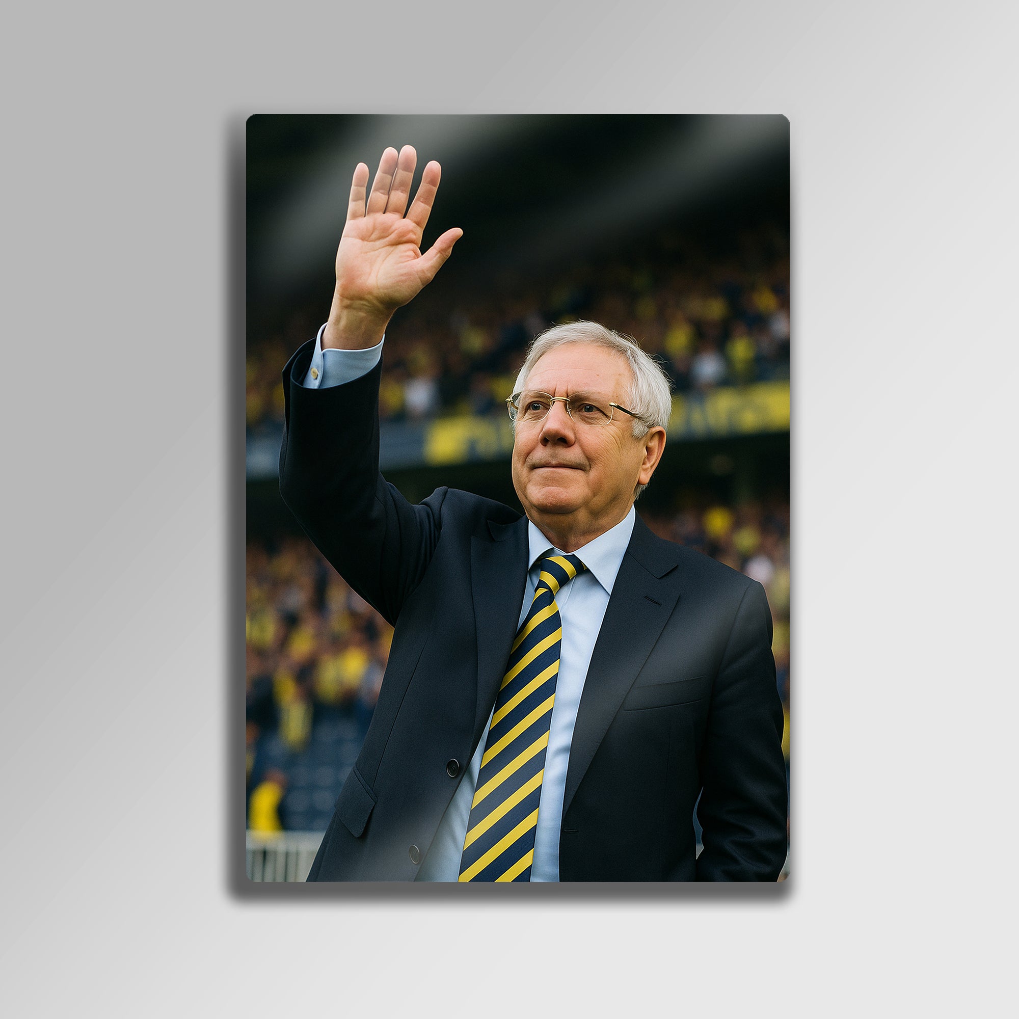 Aziz Yıldırım Başkan Figürü - Metal Tablo