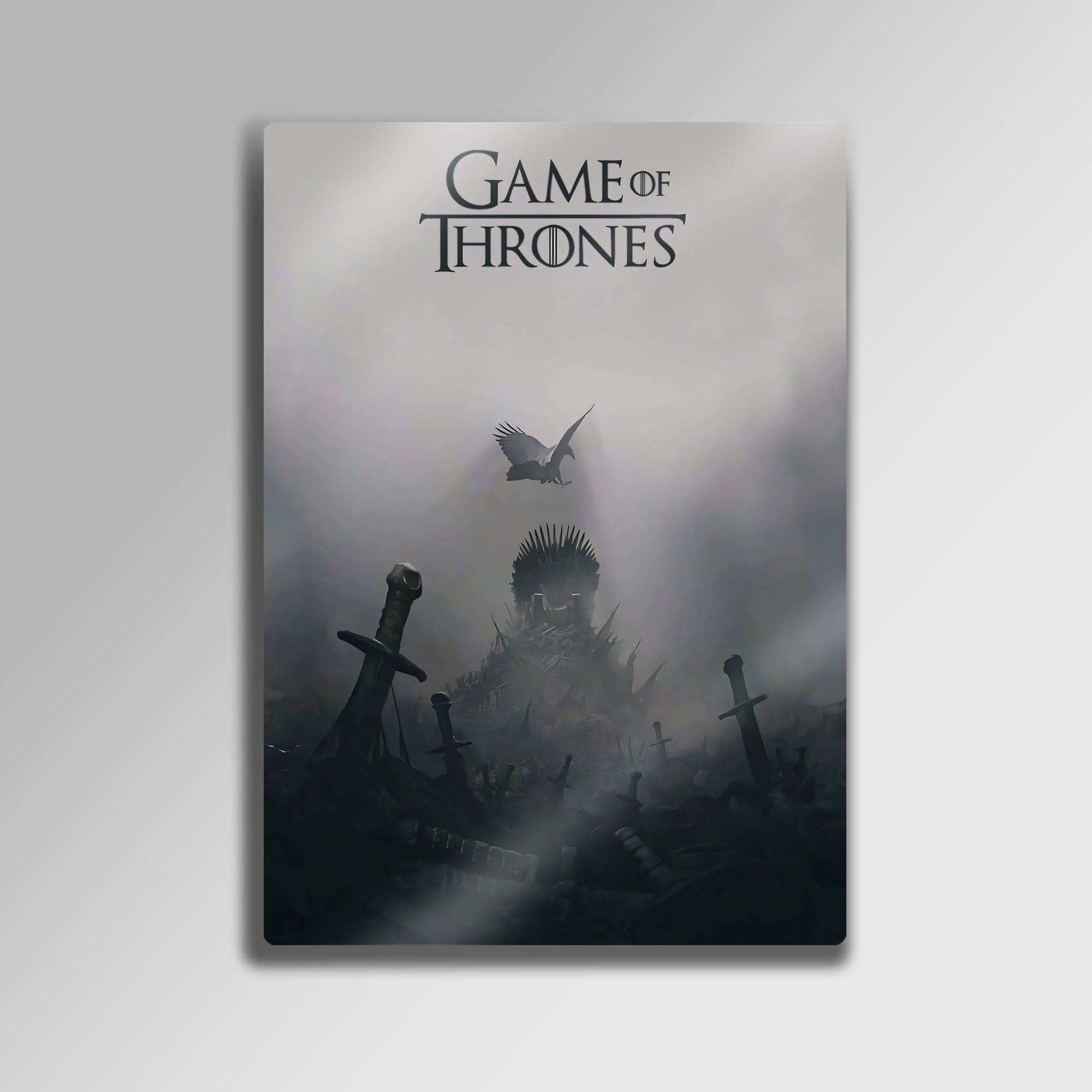 Game of Thrones Demir Taht, Iron Throne - Metal Tablo