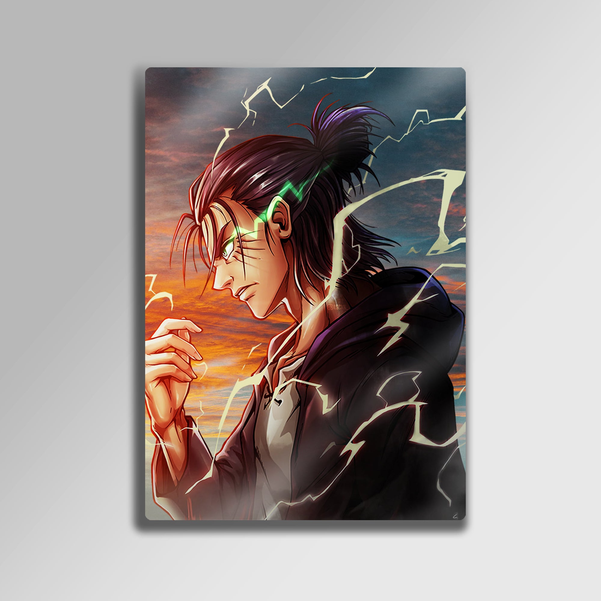 Eren Yeager, Attack on Titan Anime Duvar Dekoru - Metal Tablo
