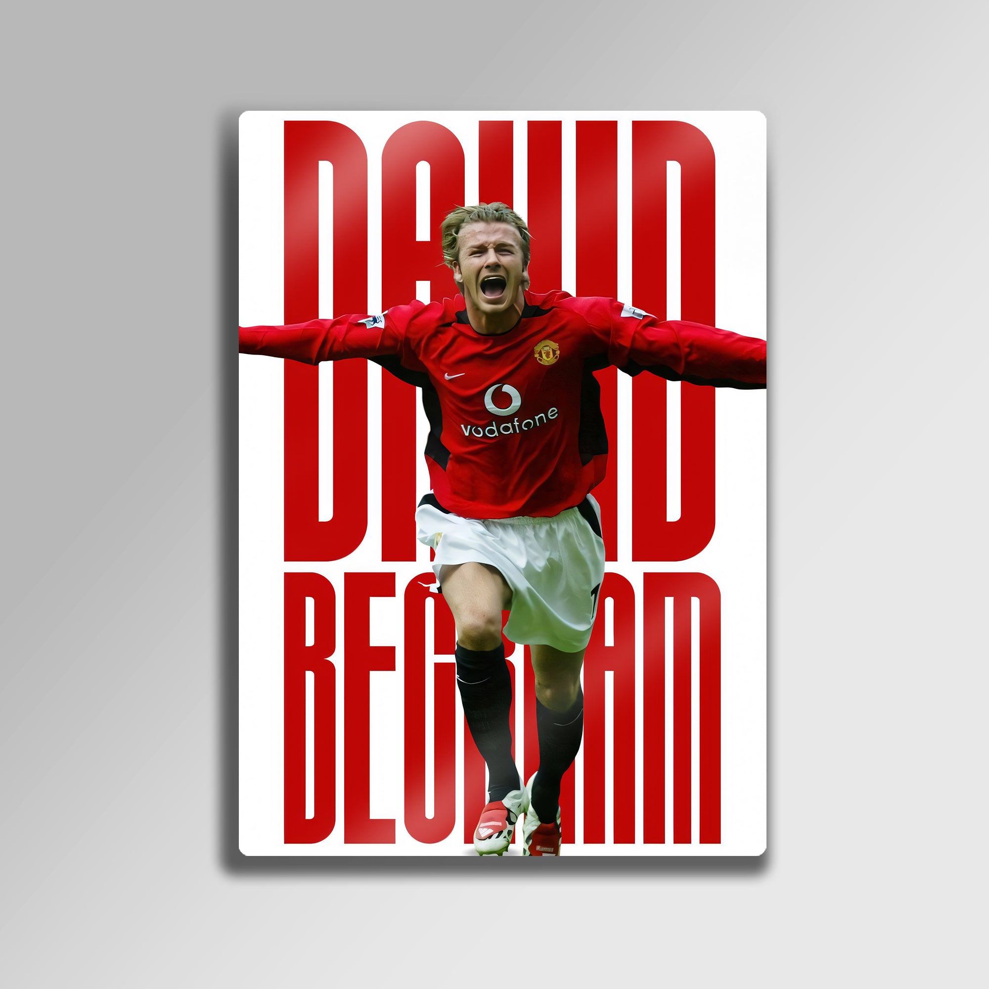 David Beckham Manchester United - Metal Tablo