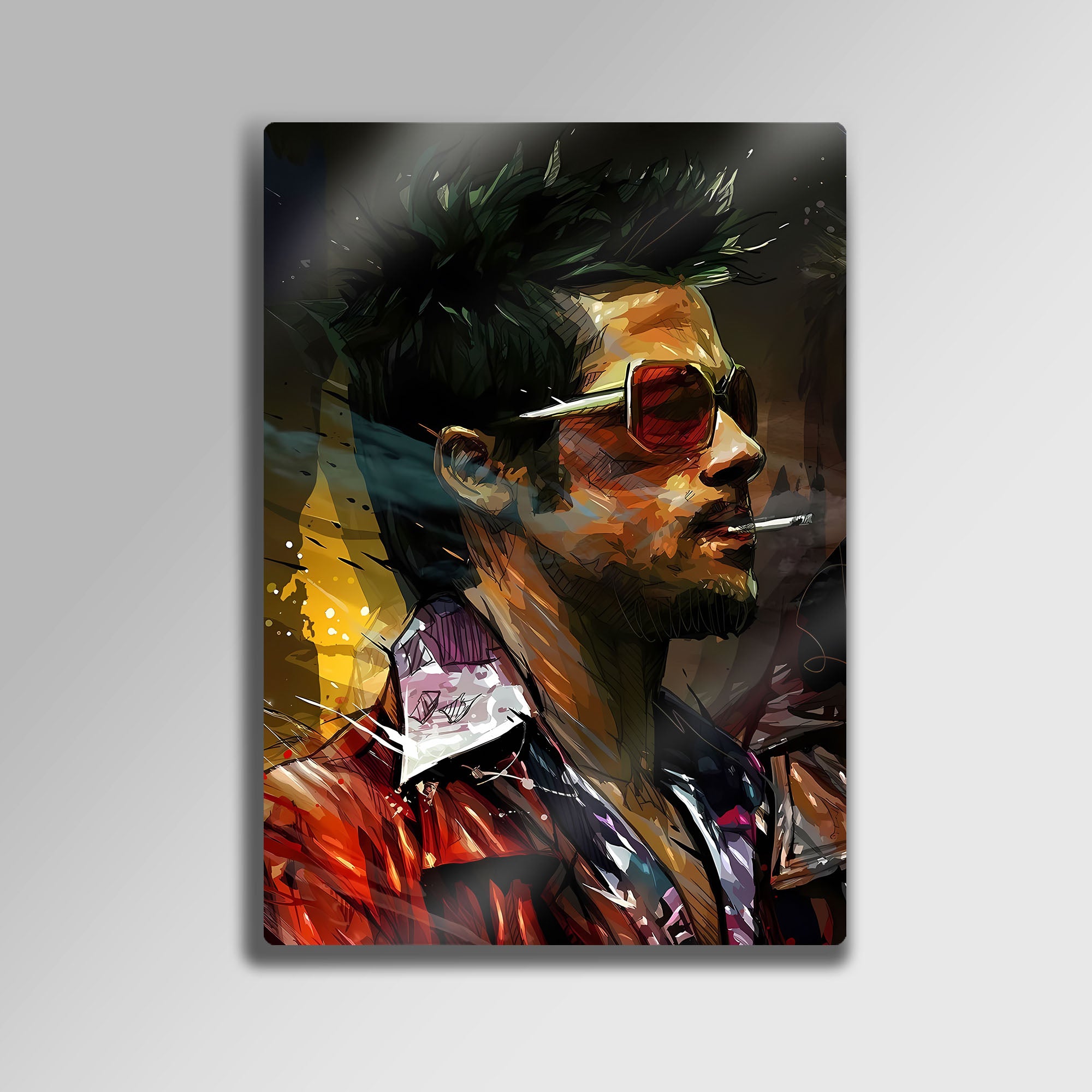 Fight Club Tyler Durden - Metal Tablo