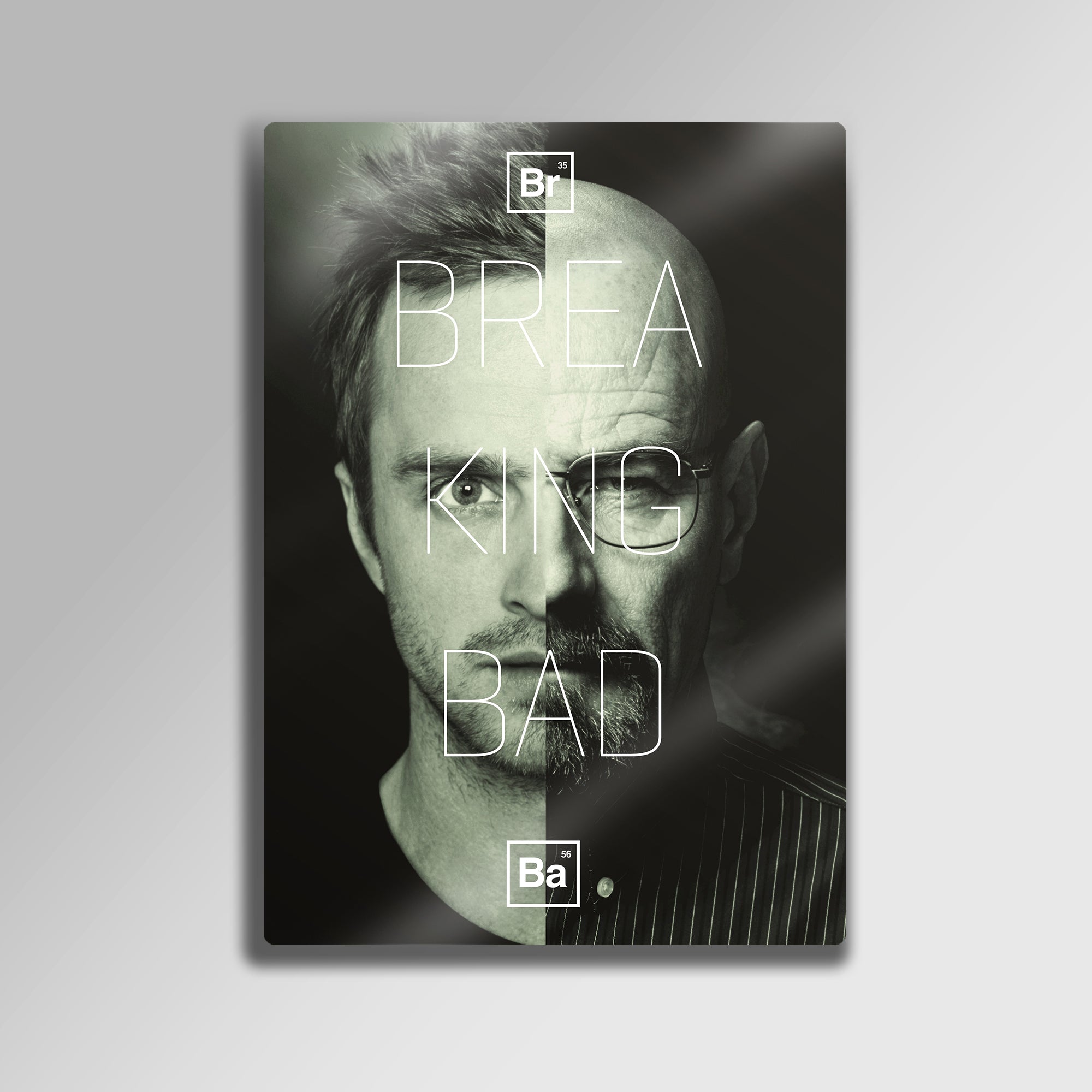 Breaking Bad Walter White & Jesse Pinkman - Metal Tablo