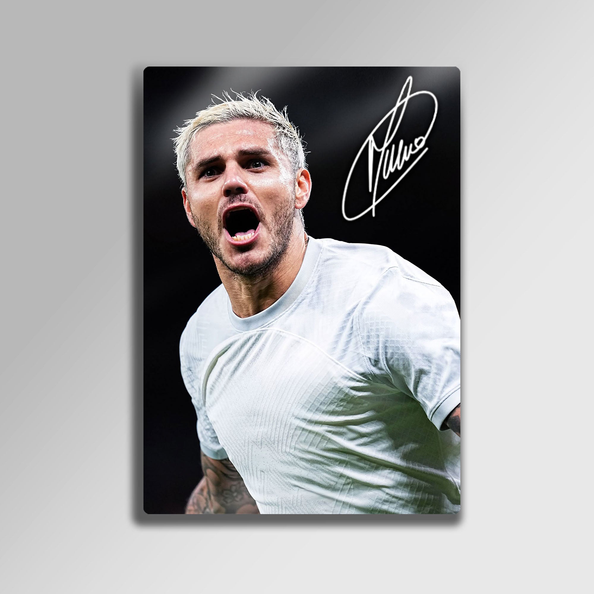 İmzalı Mauro Icardi - Metal Tablo