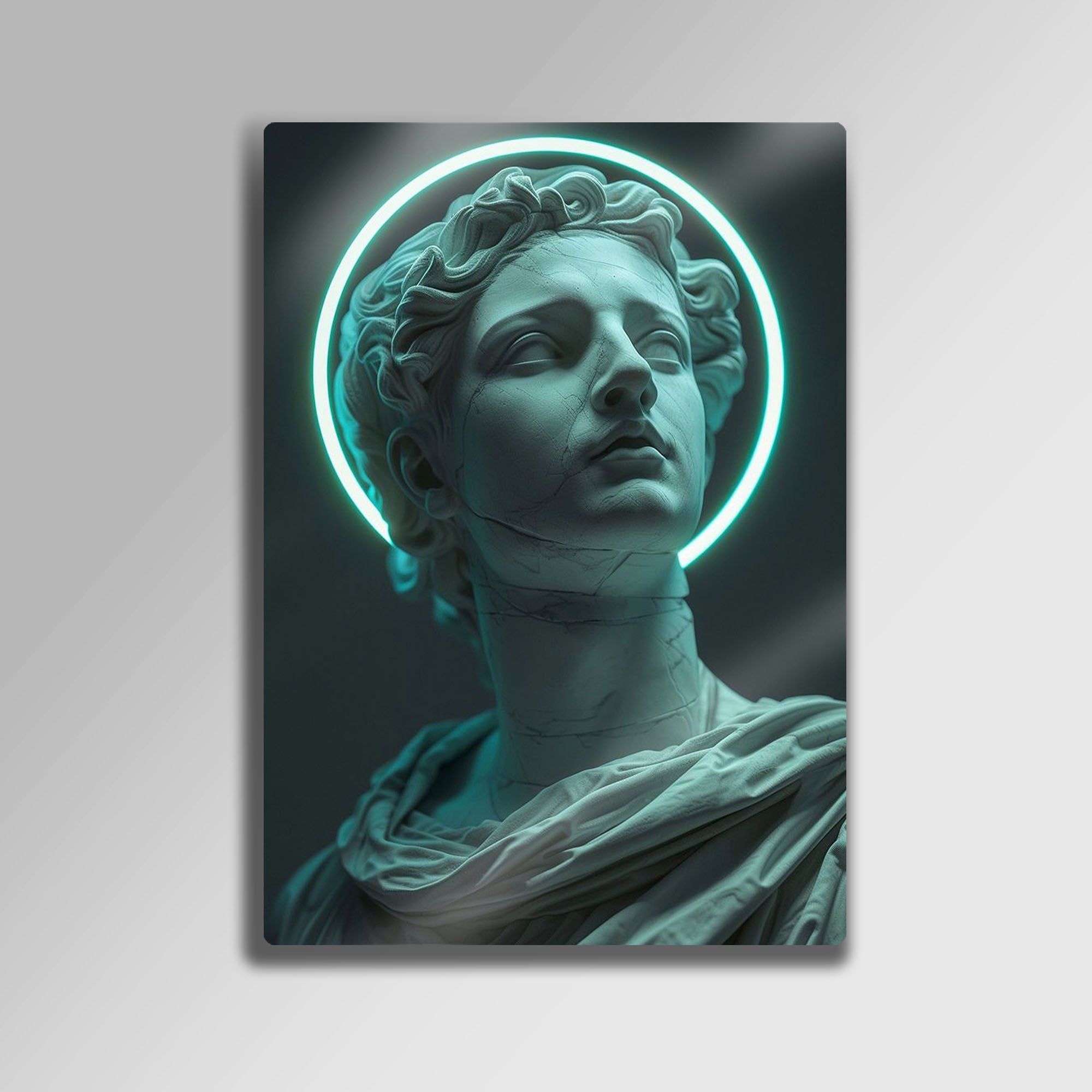 Neon Hale Heykel - Metal Tablo