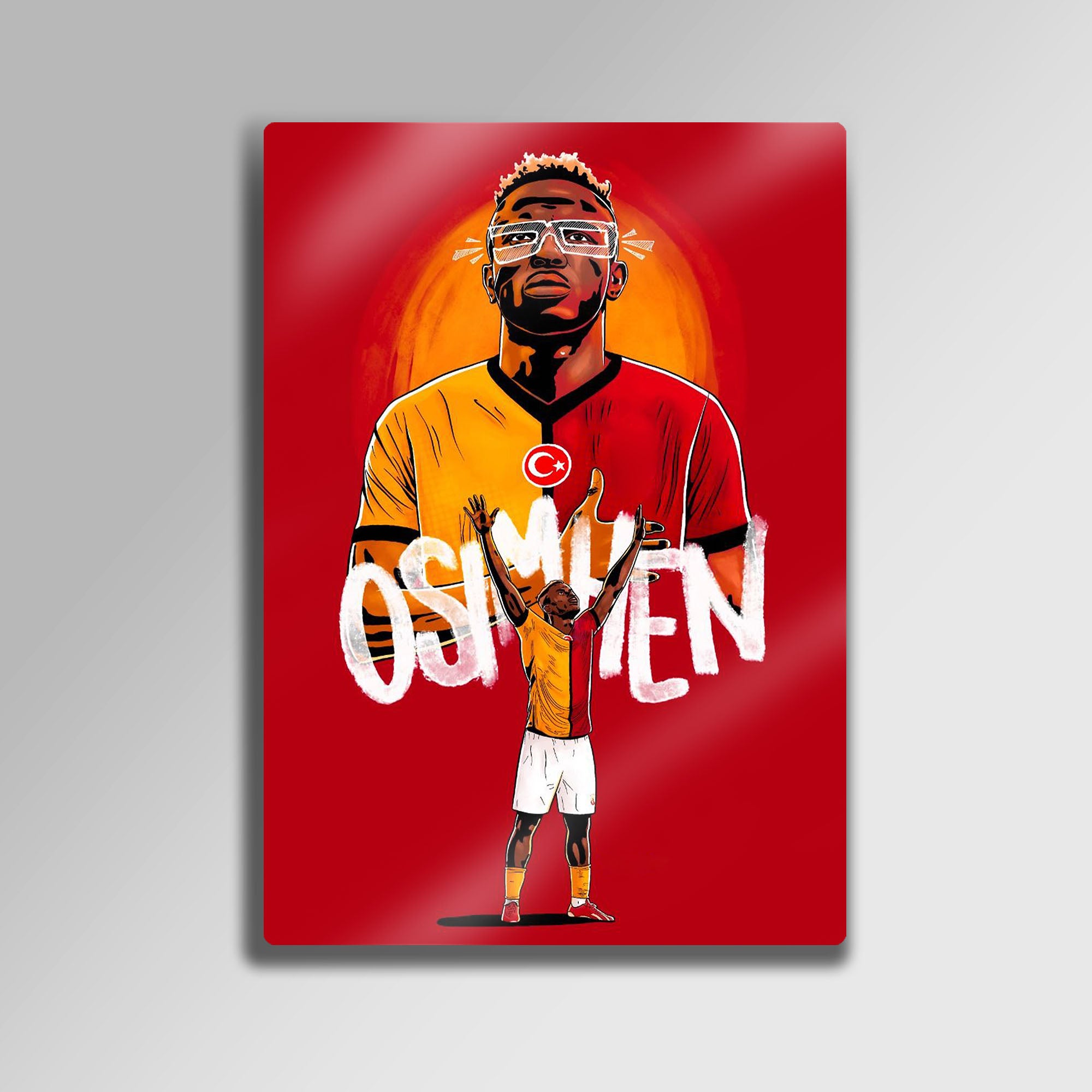 Victor Osimhen Maskeli - Metal Tablo