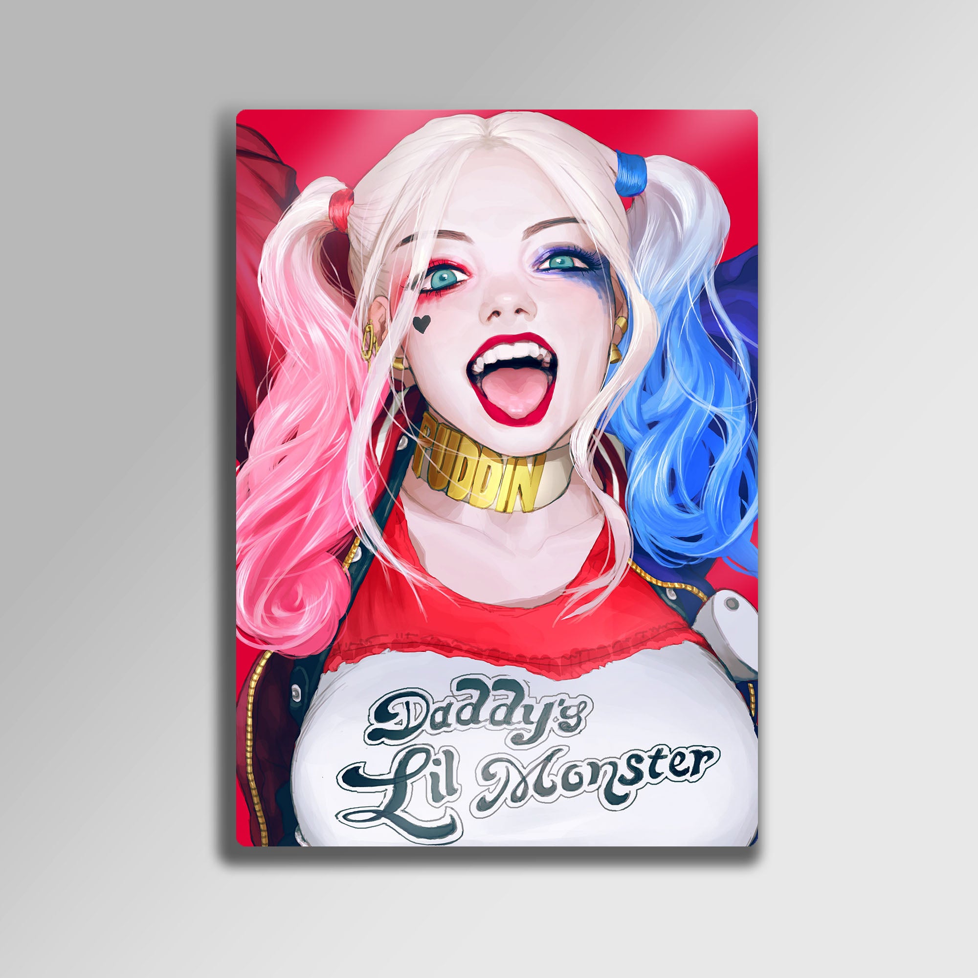 Harley Quinn Suicide Squad Çizim Tasarım - Metal Tablo