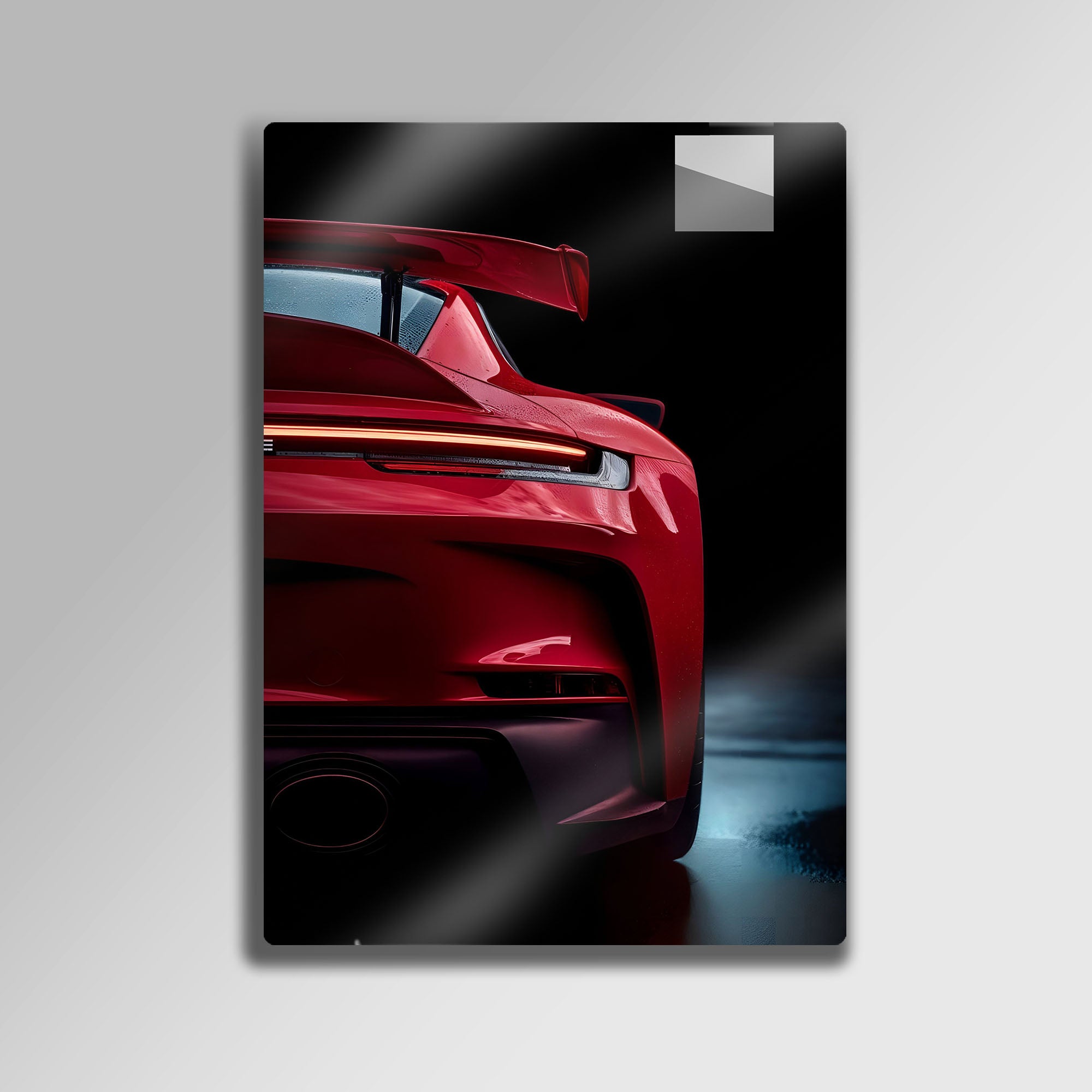 Porsche 911 GT3 Kırmızı - Metal Tablo