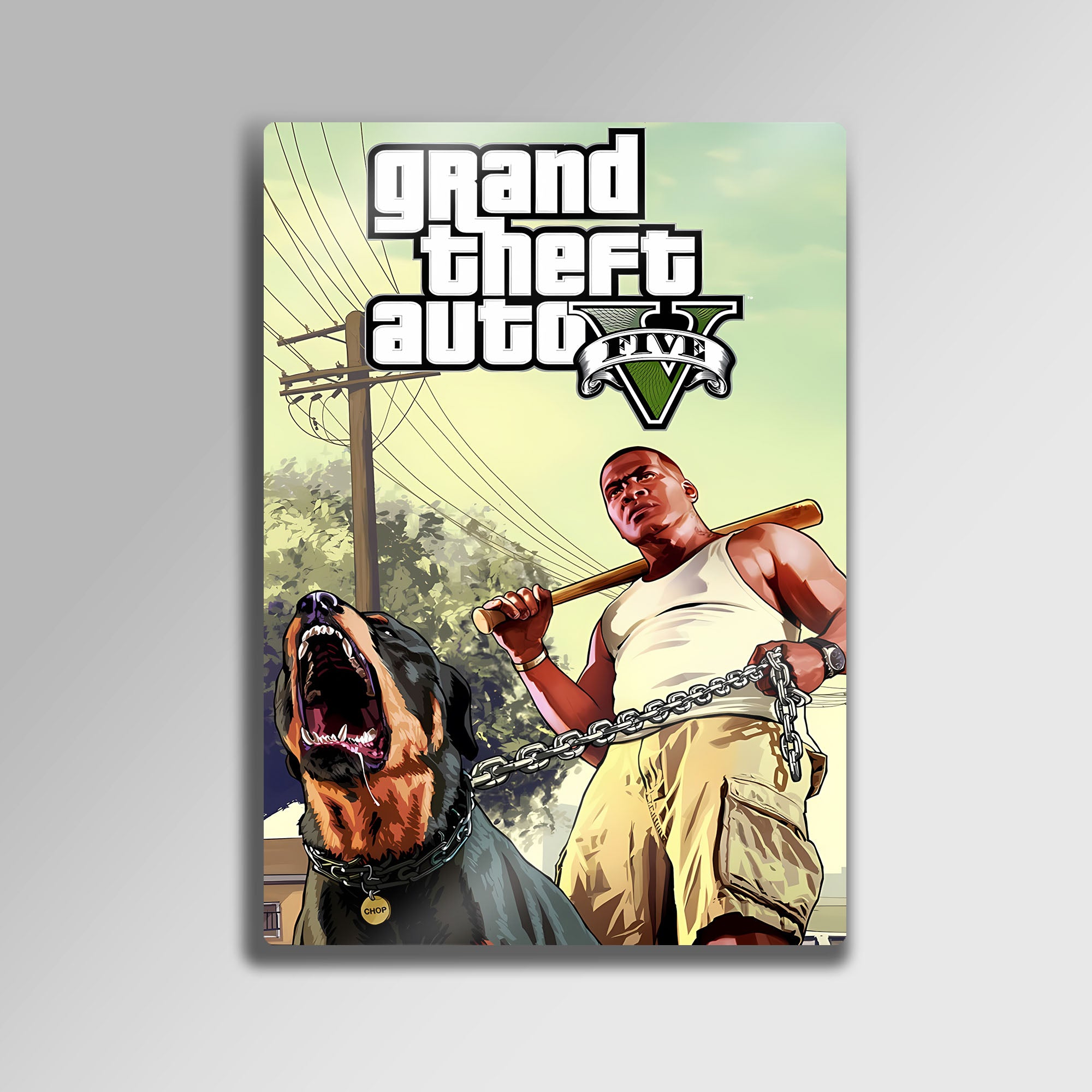 GTA V, Grand Theft Auto 5, Gaming Room - Metal Tablo