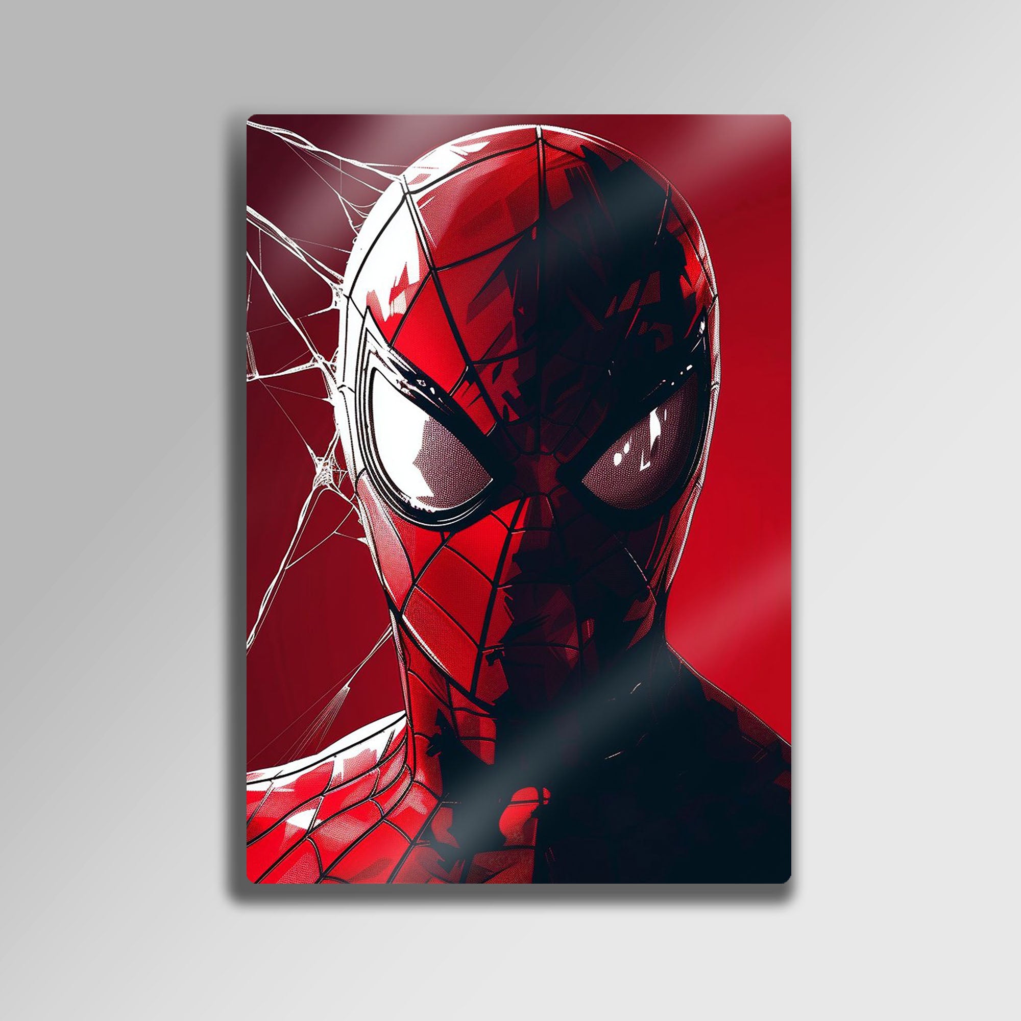 Spider-Man Sanatsal Portre - Metal Tablo