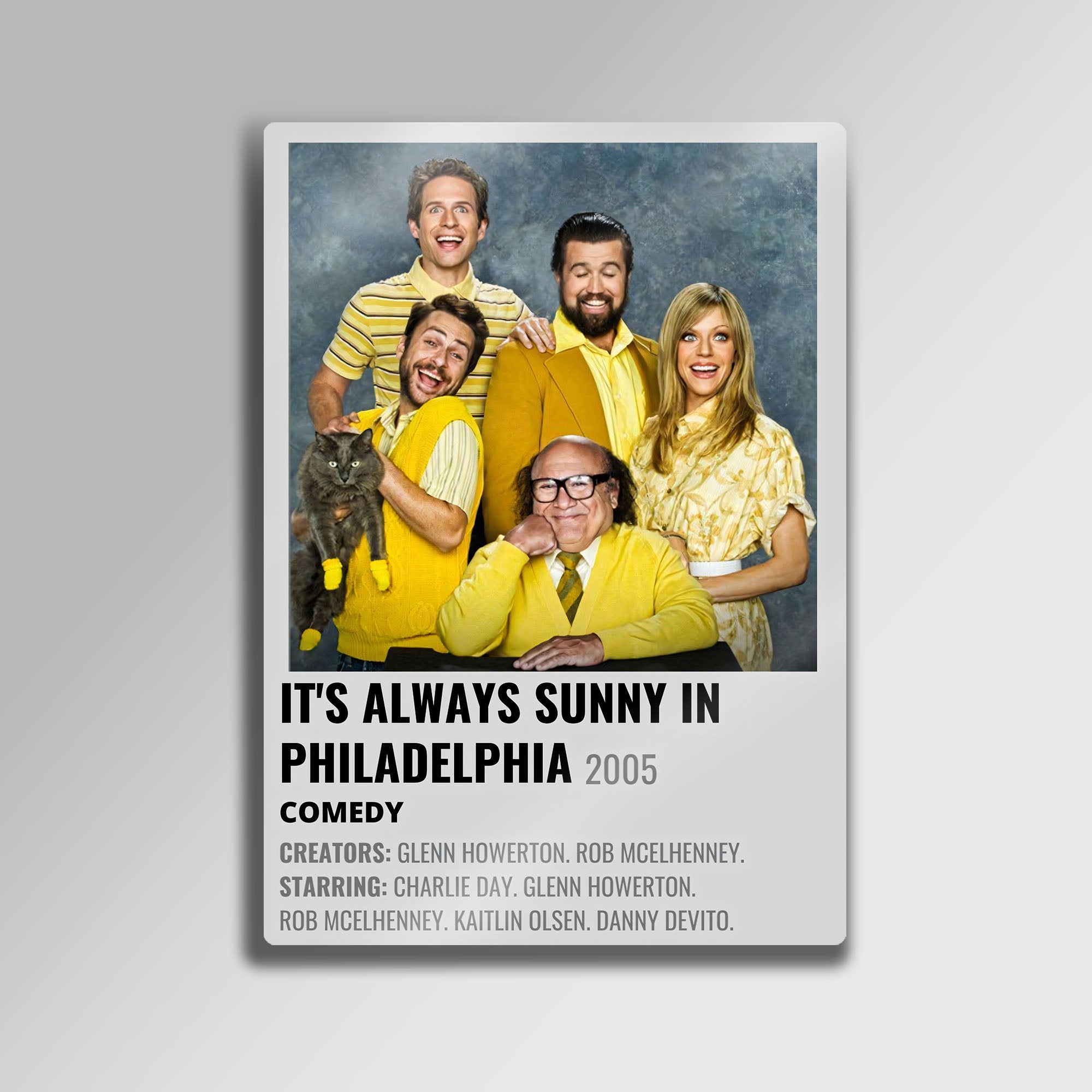 It's Always Sunny in Philadelphia Minimalist Dizi Posteri - Metal Tablo