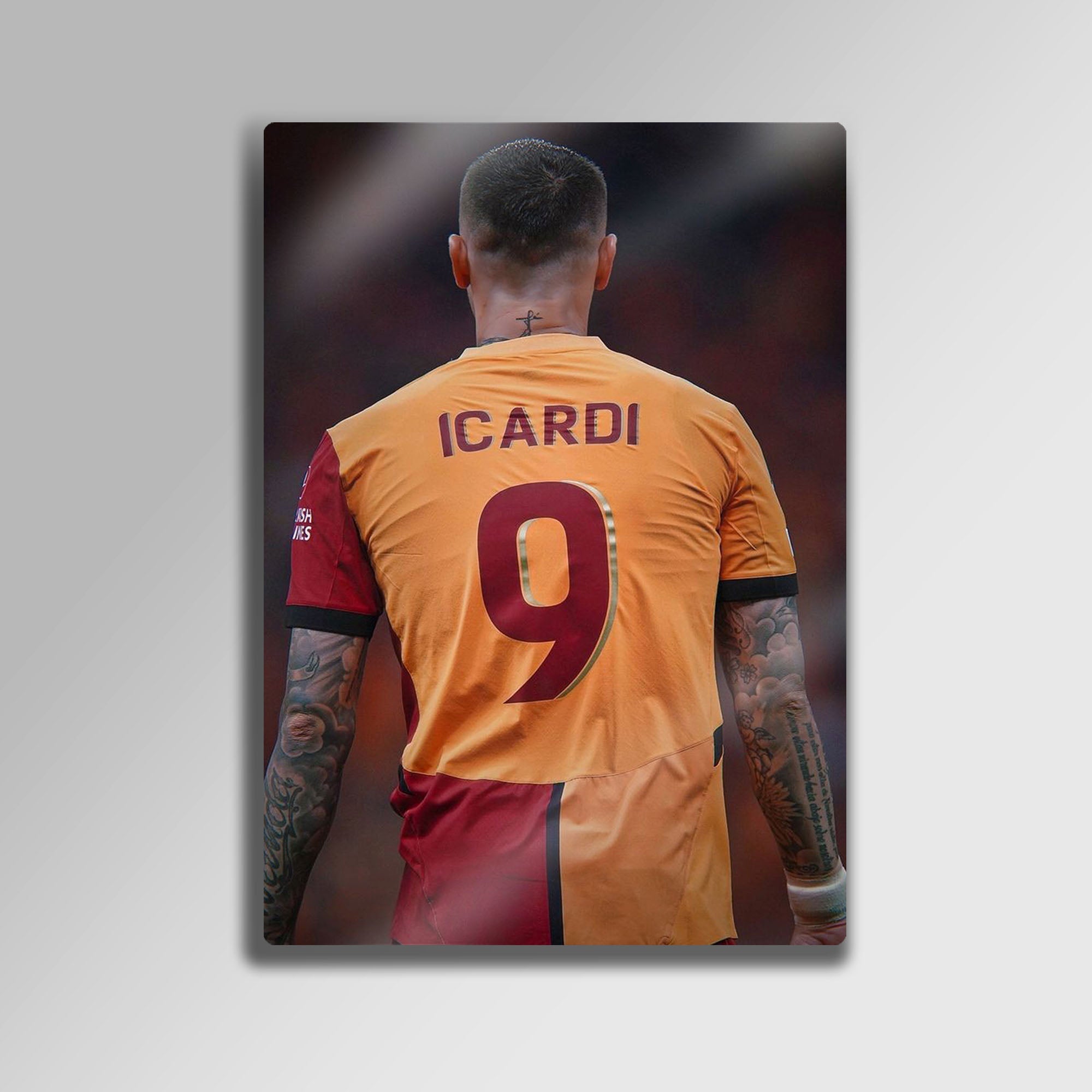 Mauro Icardi 9 Numara - Metal Tablo