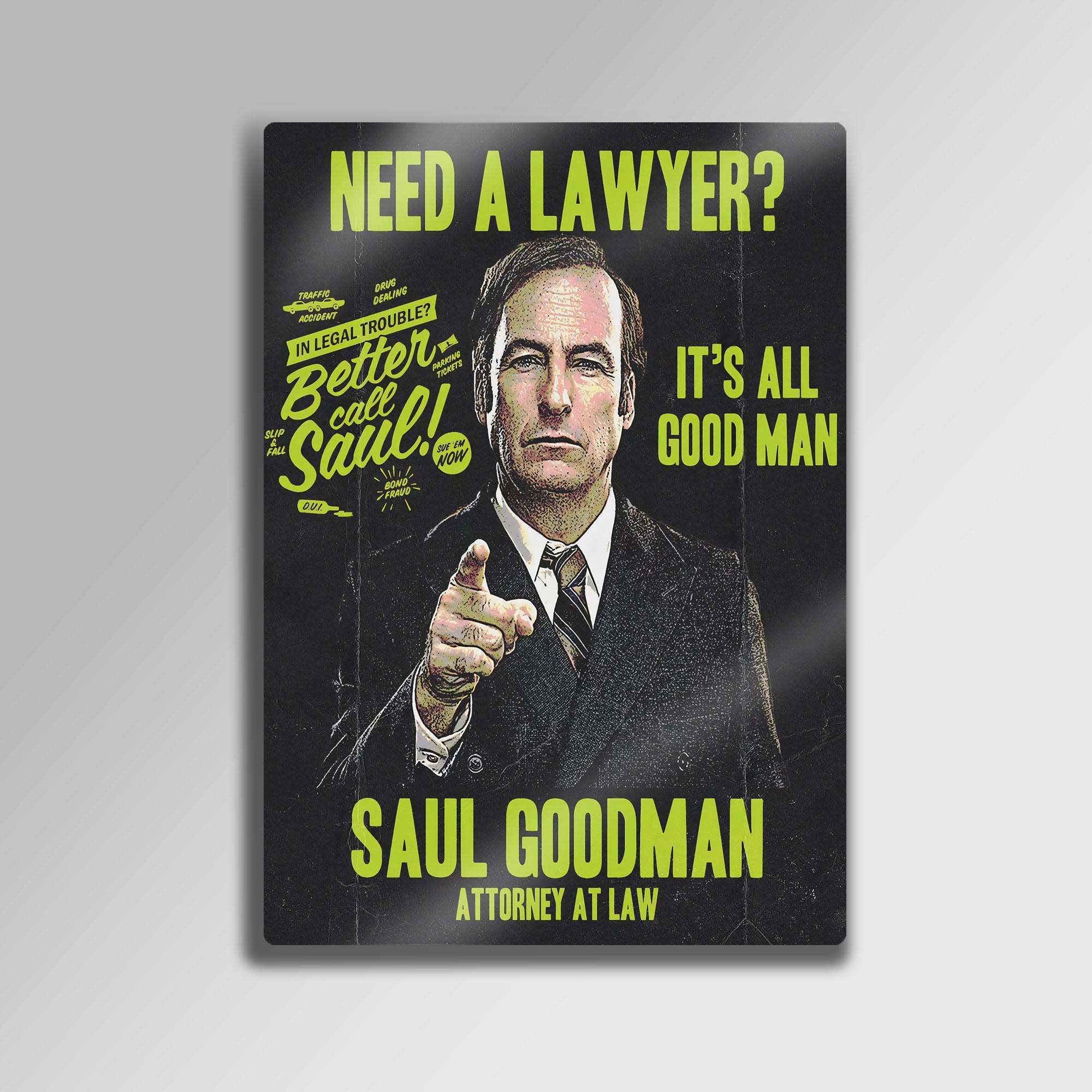 Better Call Saul - Metal Tablo