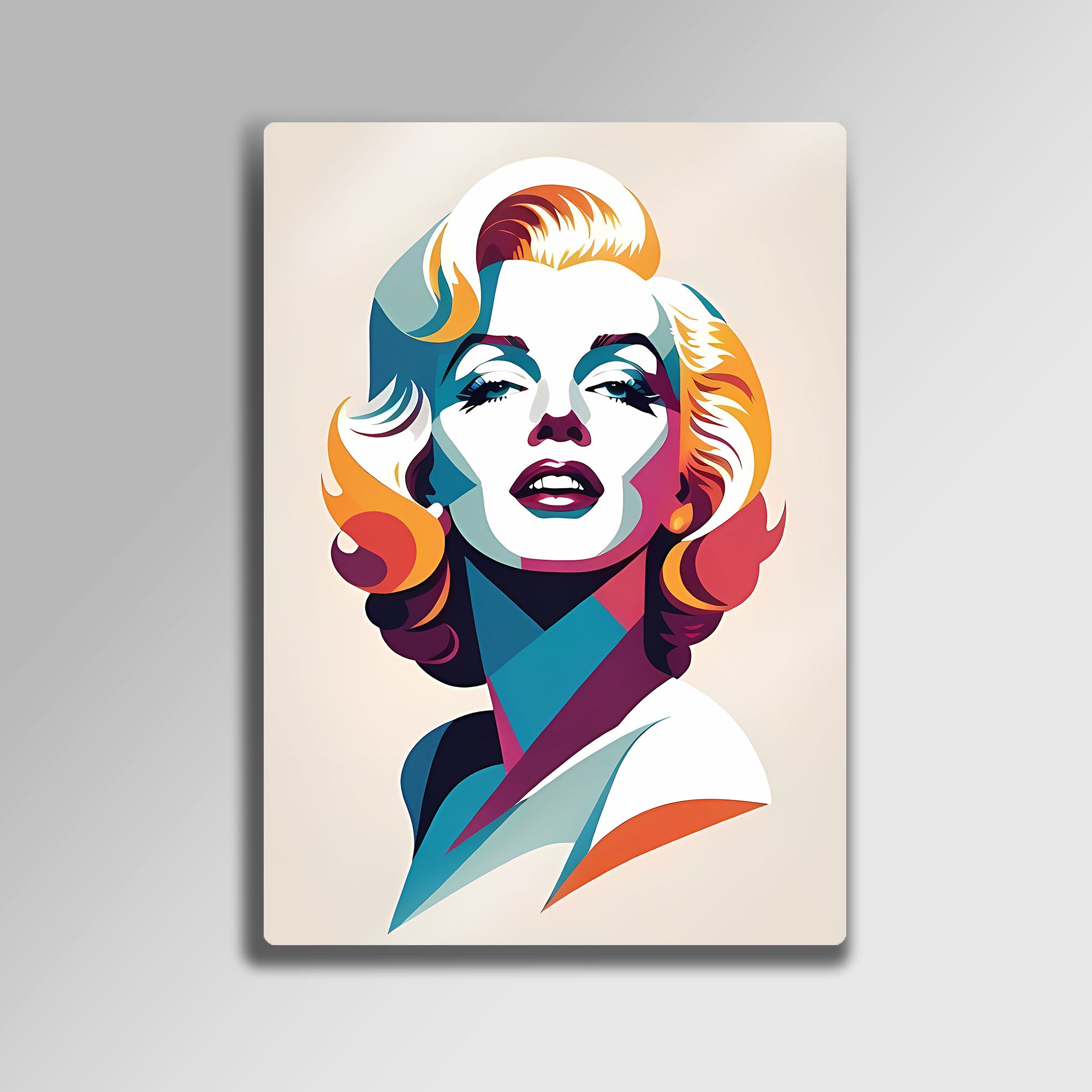 Marilyn Monroe Pop Art - Metal Tablo