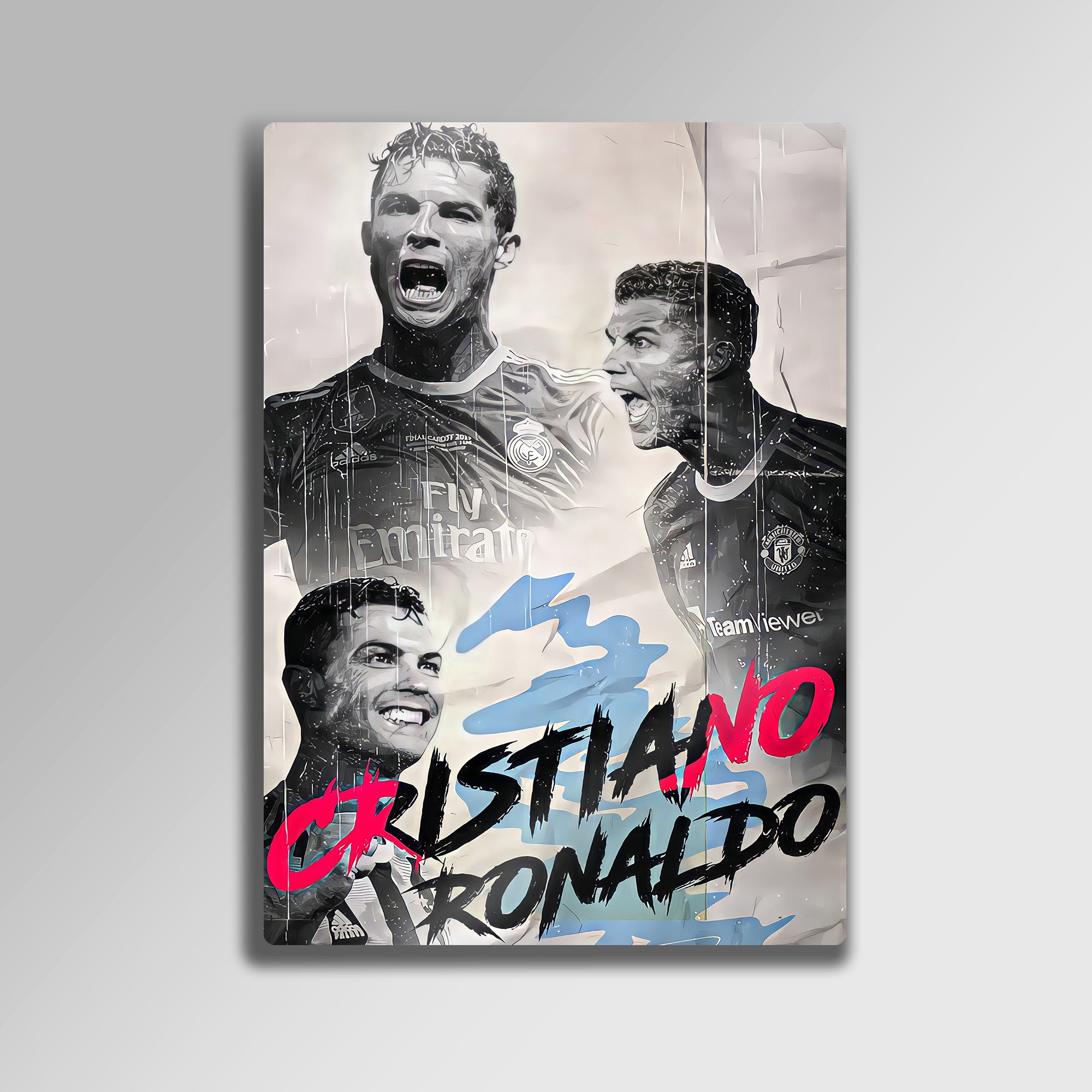 CR7 Career - Metal Tablo