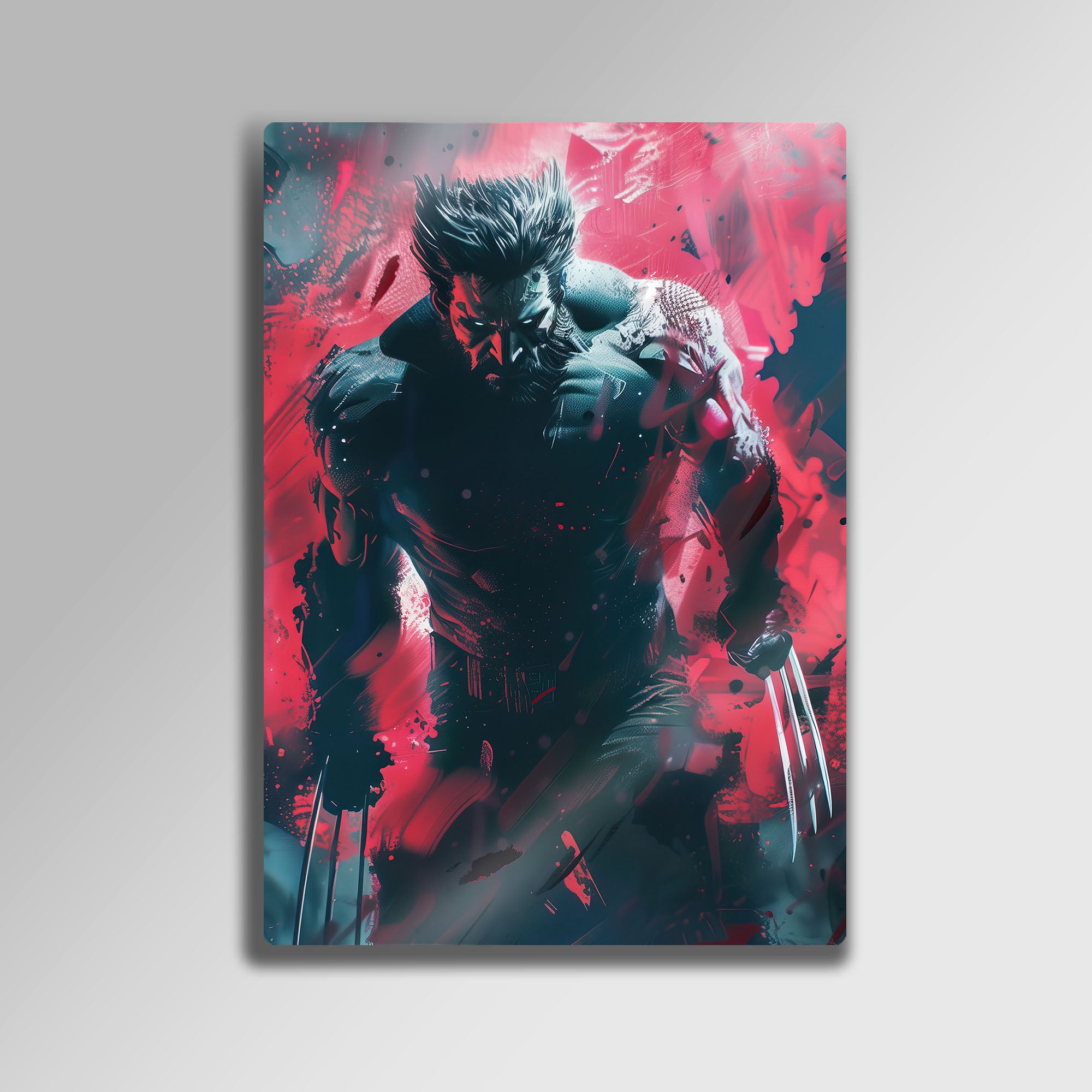 Marvel Wolverine Sanatsal - Metal Tablo