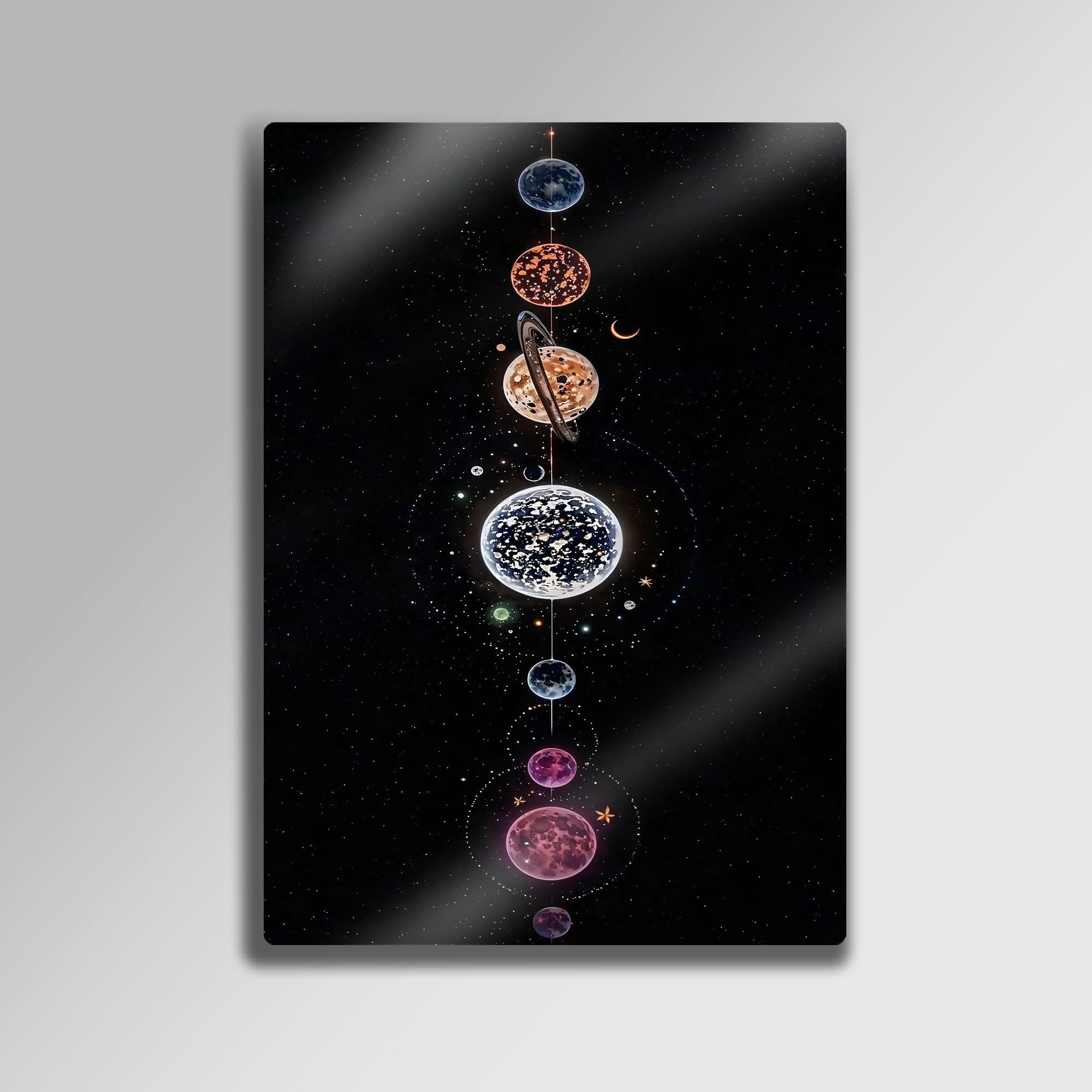 Mistik Güneş Sistemi - Metal Tablo
