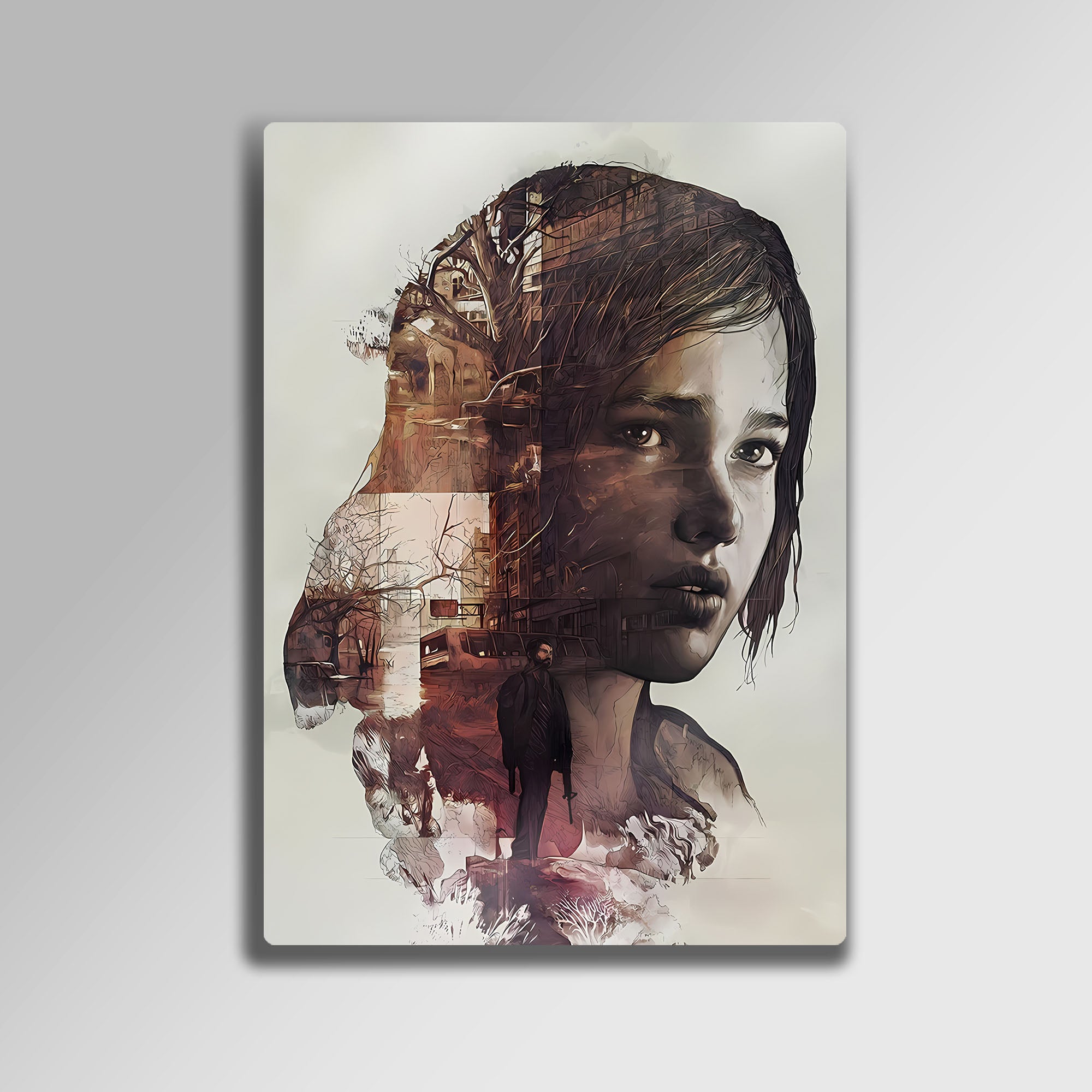 The Last of Us Ellie & Joel - Metal Tablo