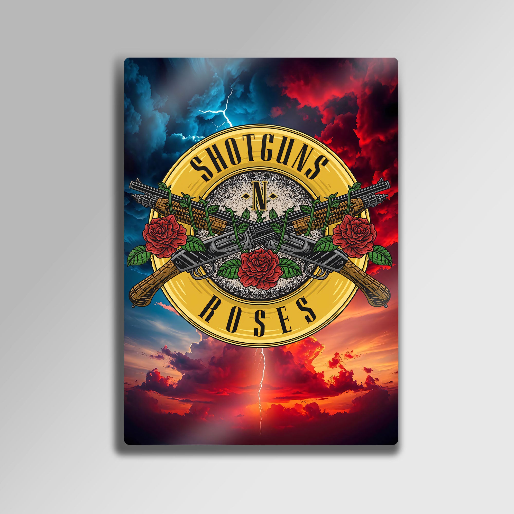 Guns N' Roses İkonik Logo - Metal Tablo