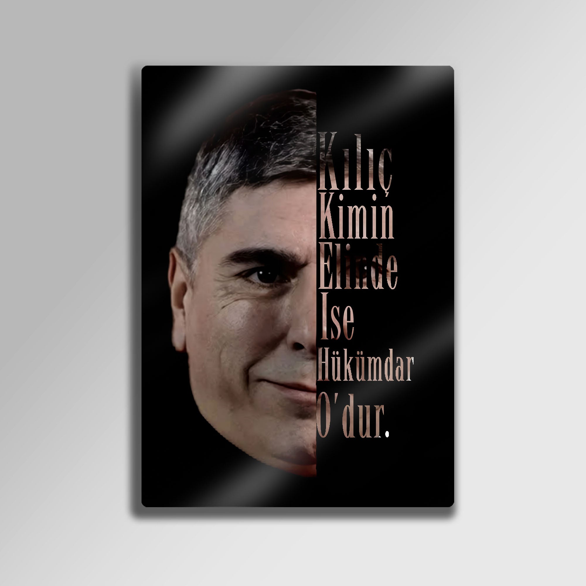 Kurtlar Vadisi Polat Alemdar "Kılıç" Sözü - Metal Tablo