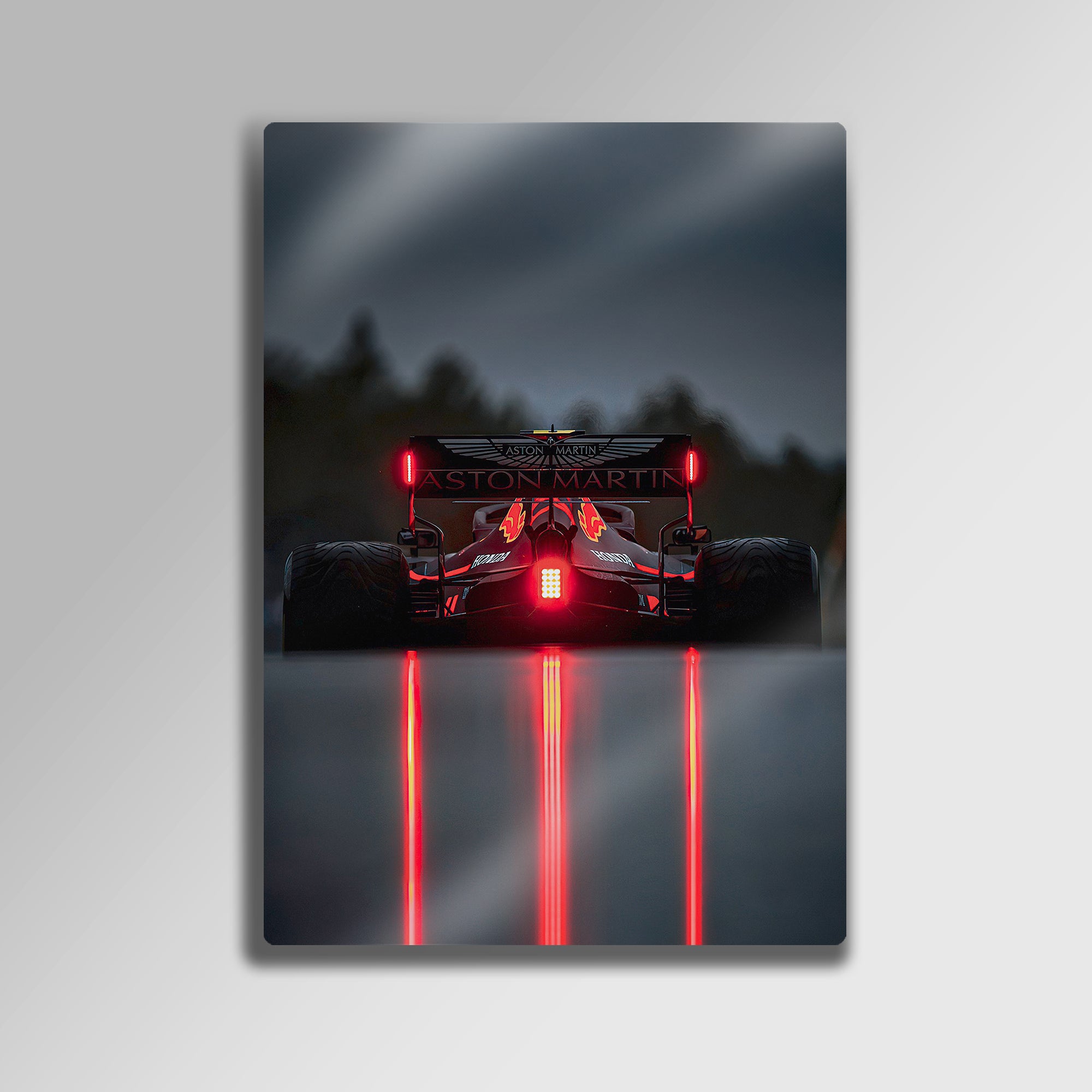 Formula 1 Tablosu Aston Martin Yarış Aracı - Metal Tablo