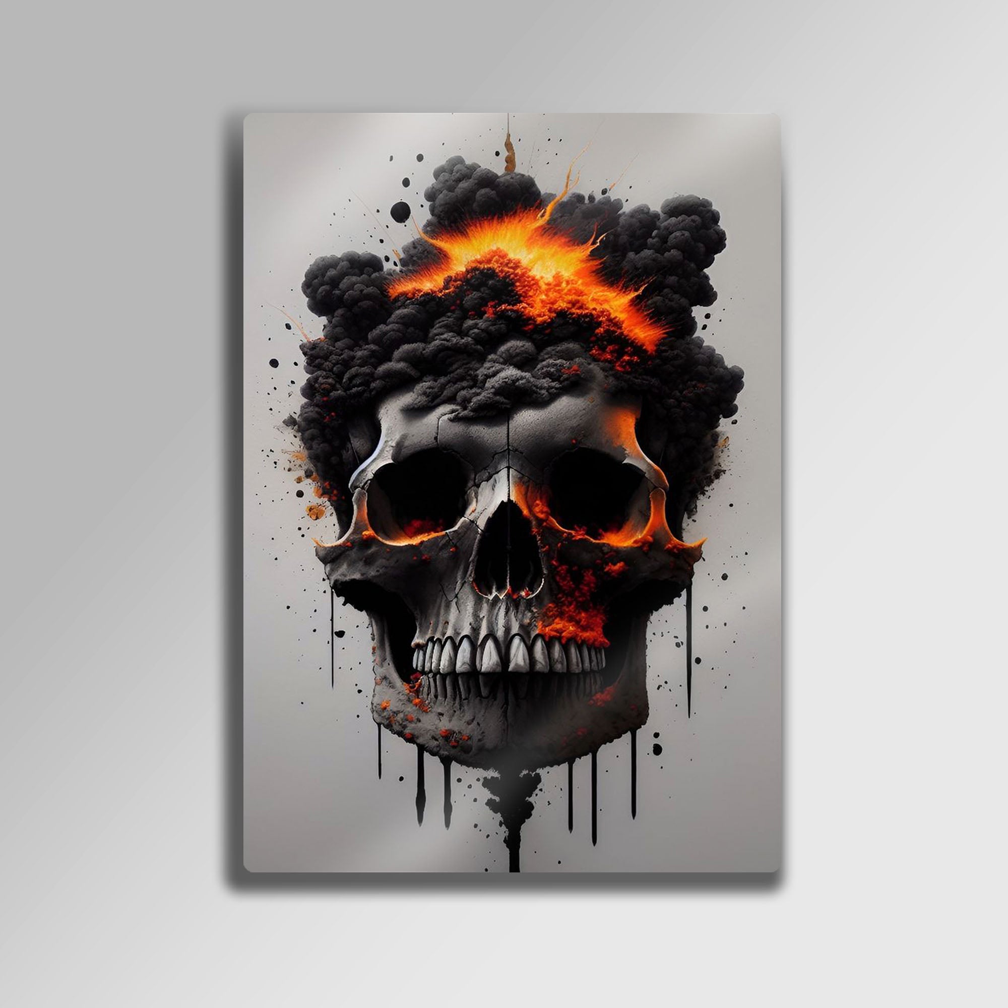 Patlayan Kuru Kafa - Metal Tablo