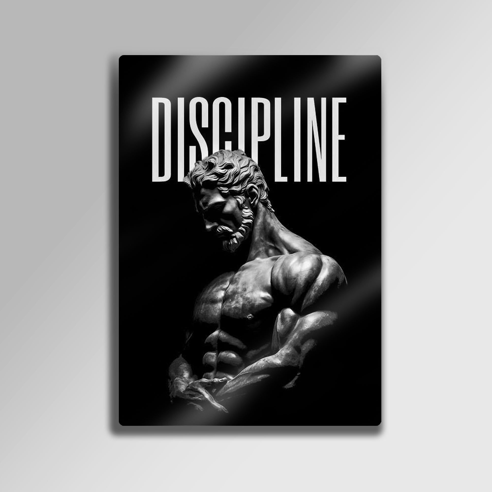 Discipline Heykel Figürlü Motivasyon - Metal Tablo