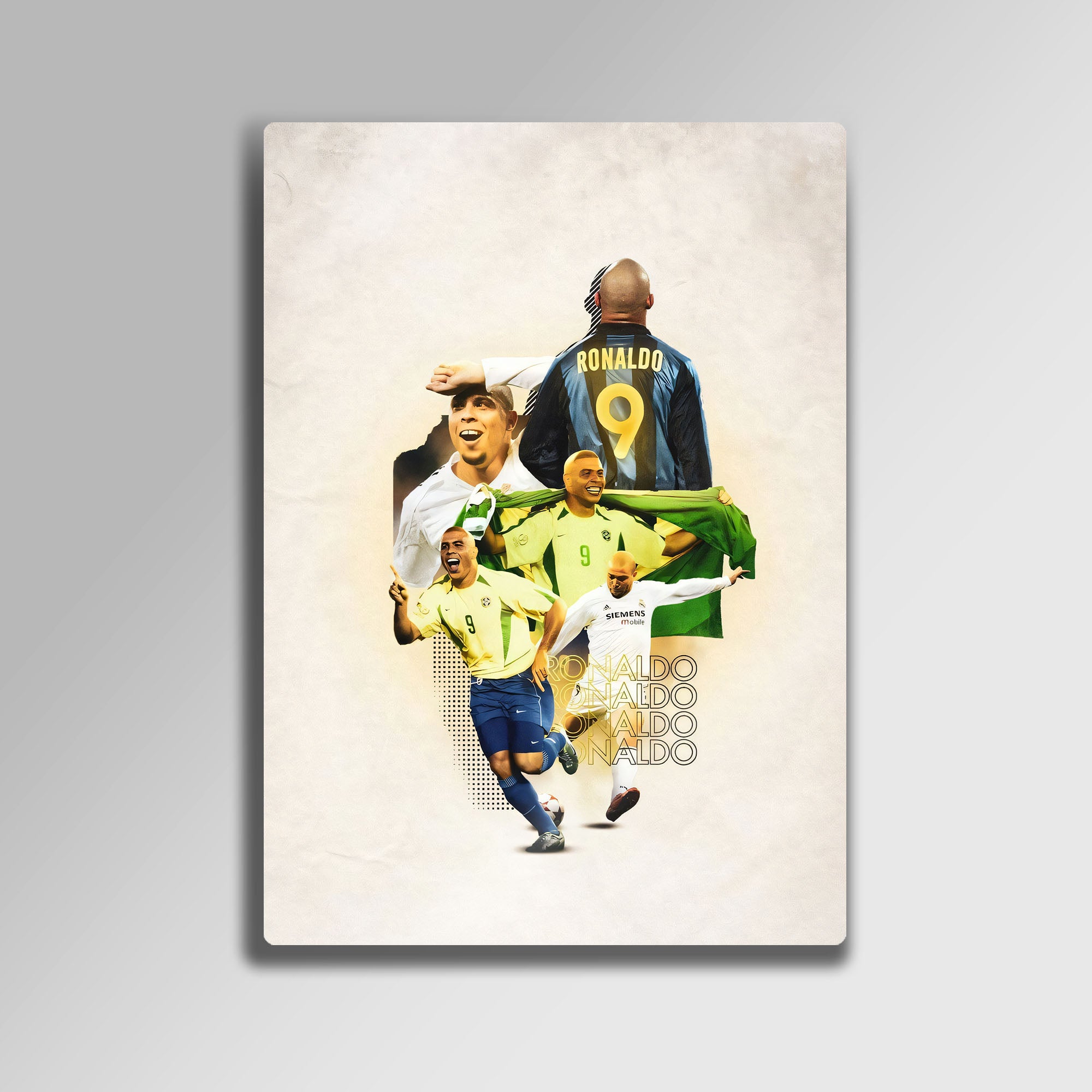 Ronaldo Nazario "Fenomen" - Metal Tablo